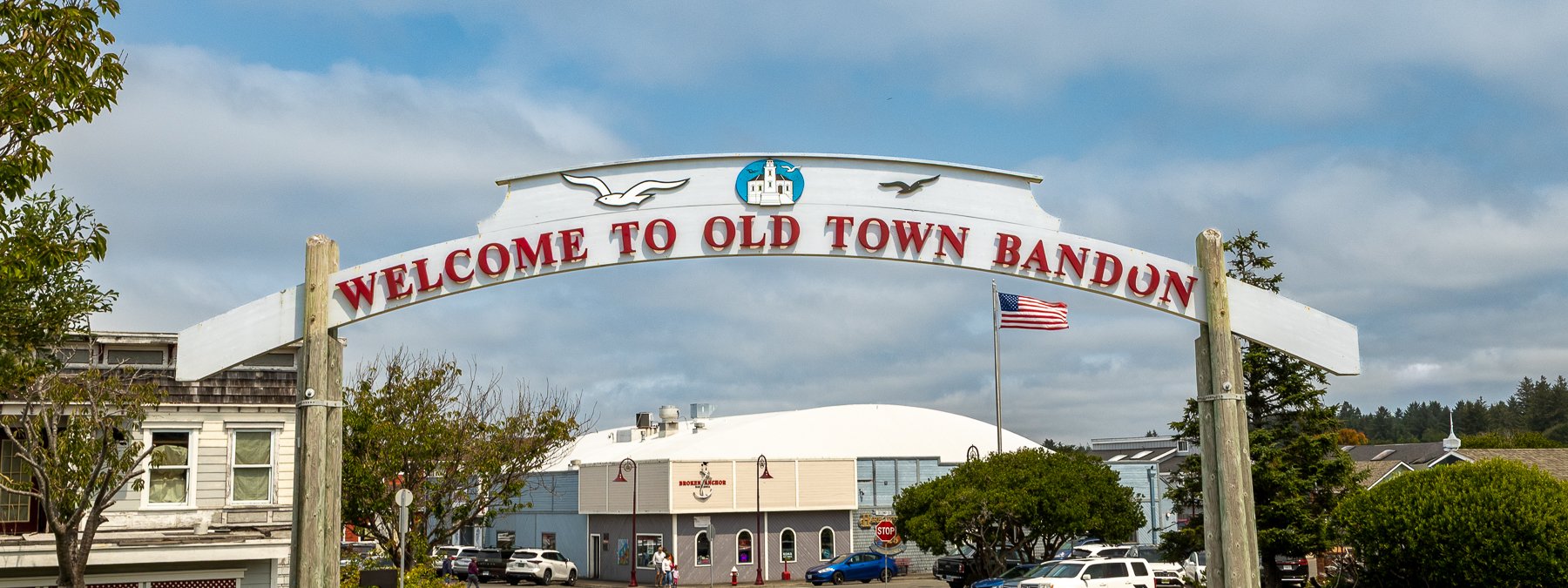 Welcome to Old Town Bandon Sign Facebook Cover
