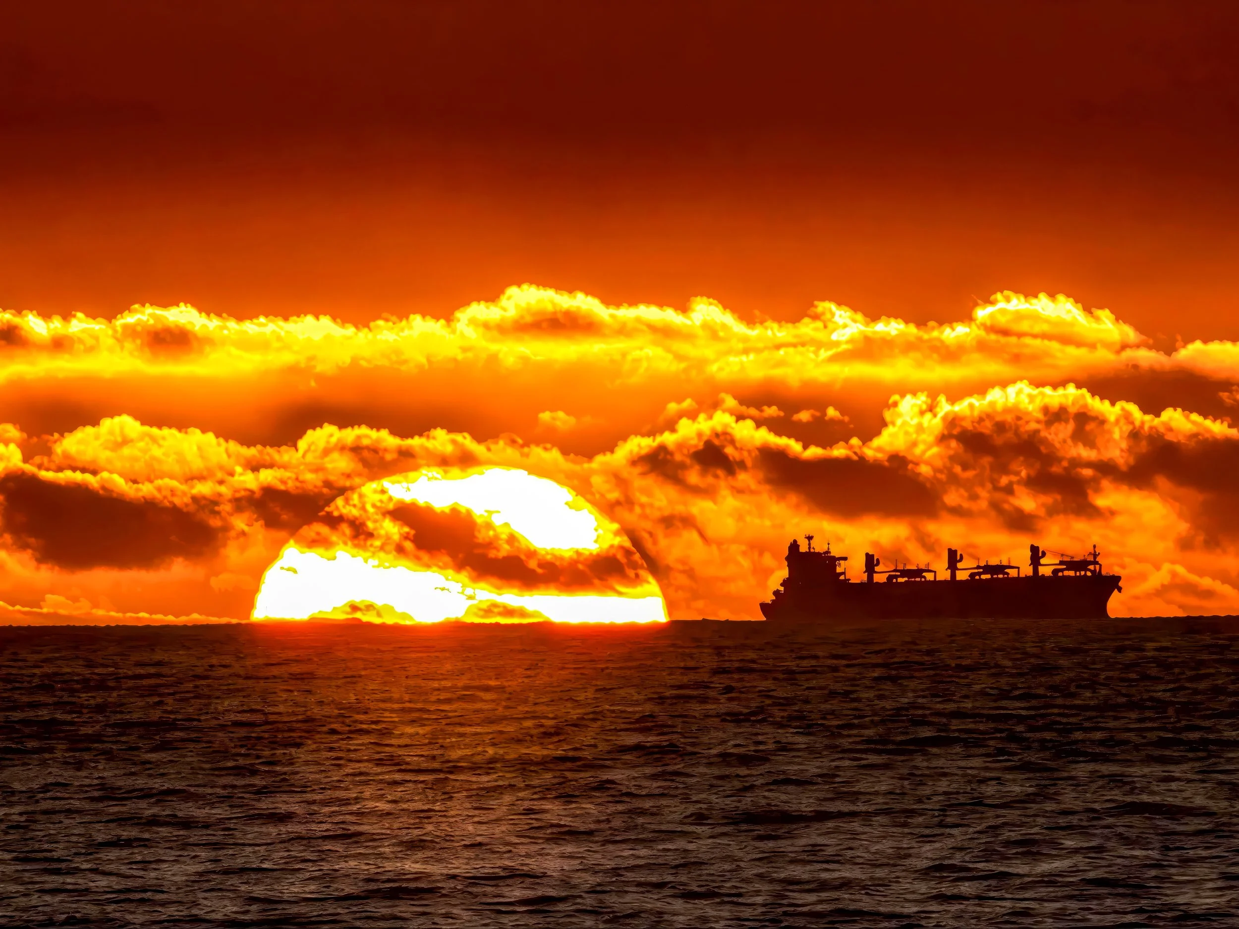 Sunset Ship at Shore Acres State Park