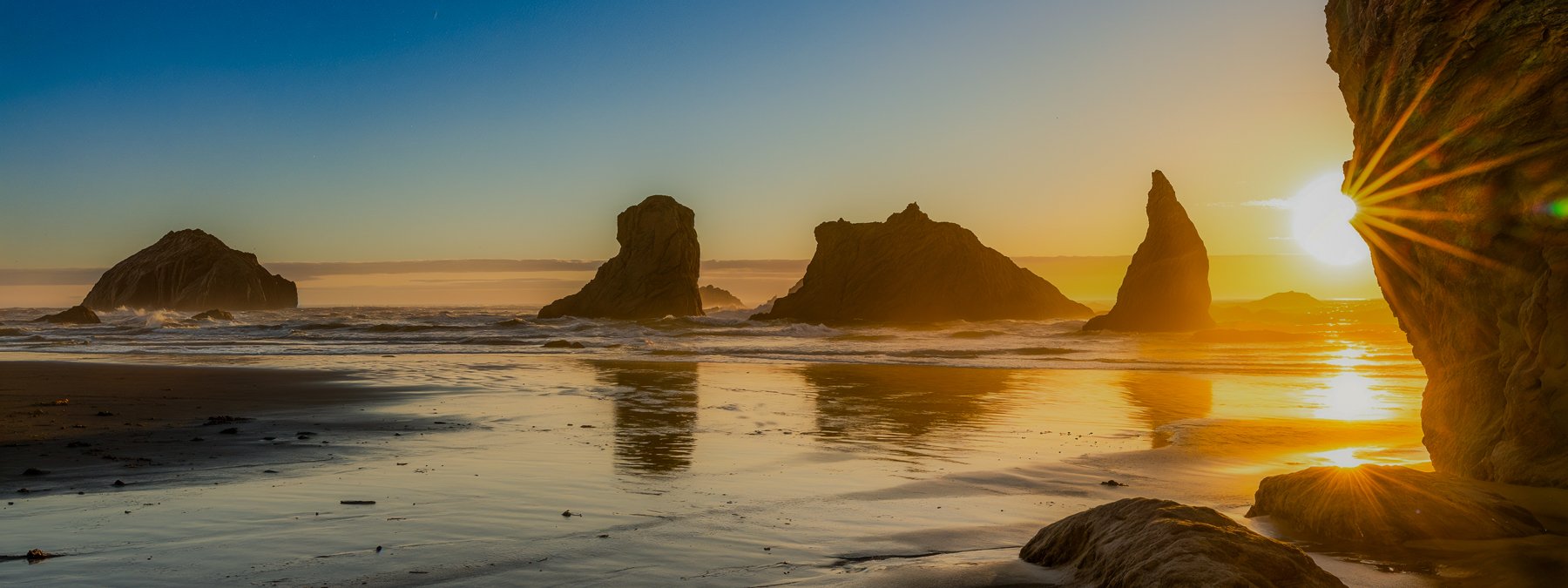 Face Rock Sunset Facebook Cover