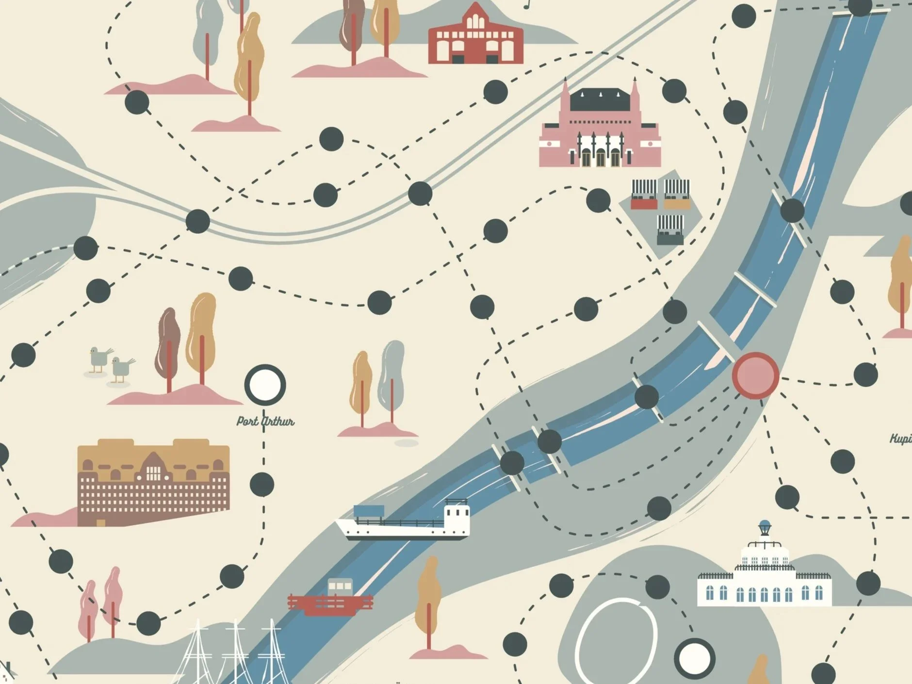 Nähdään täl puol jokke | Lautapelin ilme