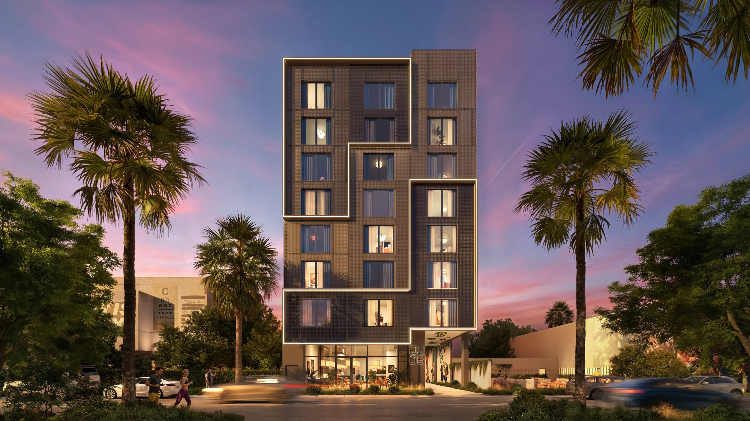 DUOS Wynwood boutique condo hotel development Miami Wynwood 49 units short-term rental Wave Group Development