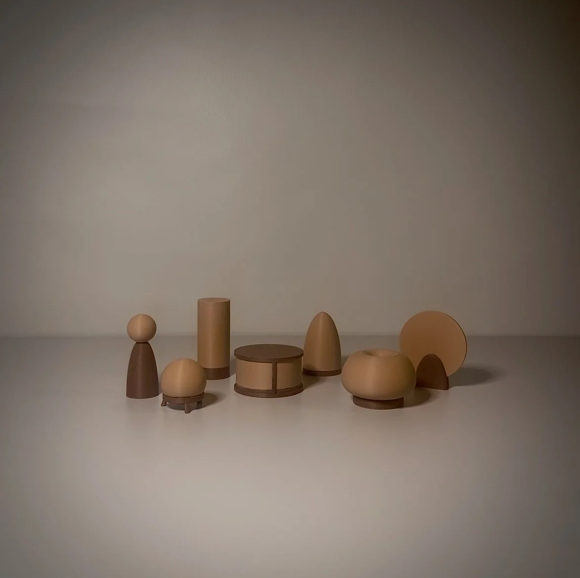 These are a few lamp designs that i&rsquo;ve been working on. Not To Scale.

I&rsquo;ve really been enjoying using the 3D printer to experiment with prototypes, i&rsquo;m don&rsquo;t think i like how the plastic looks when trying to mimic materials f