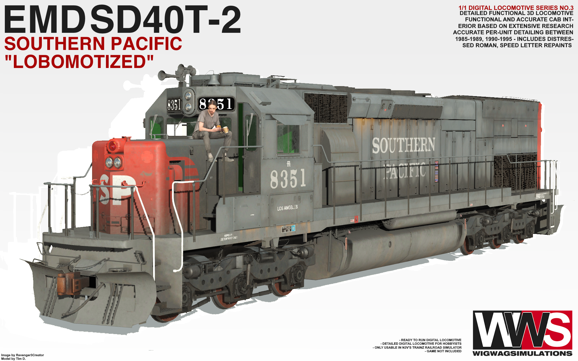 SP SD40T-2 1990-1995 