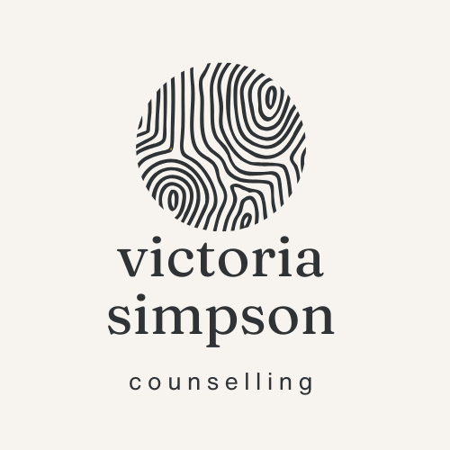 Victoria Simpson Counselling Fingerprint Logo: Women's Counsellor in London specialising in bereavement and anxiety.