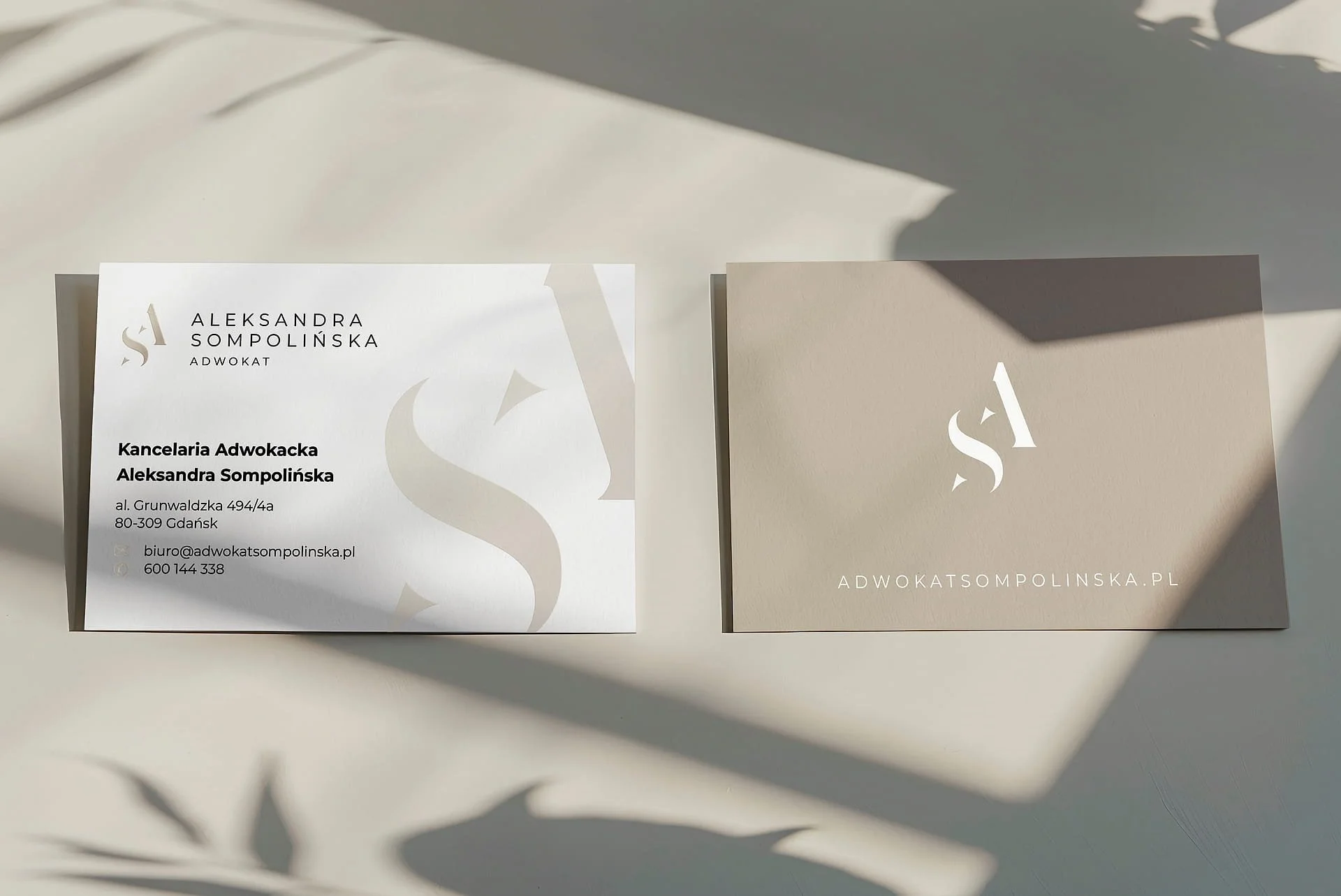 Aleksandra Sompolinska Solicitors Branding & Web Design