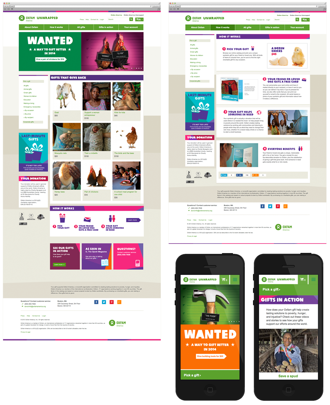 Web pages and social promo