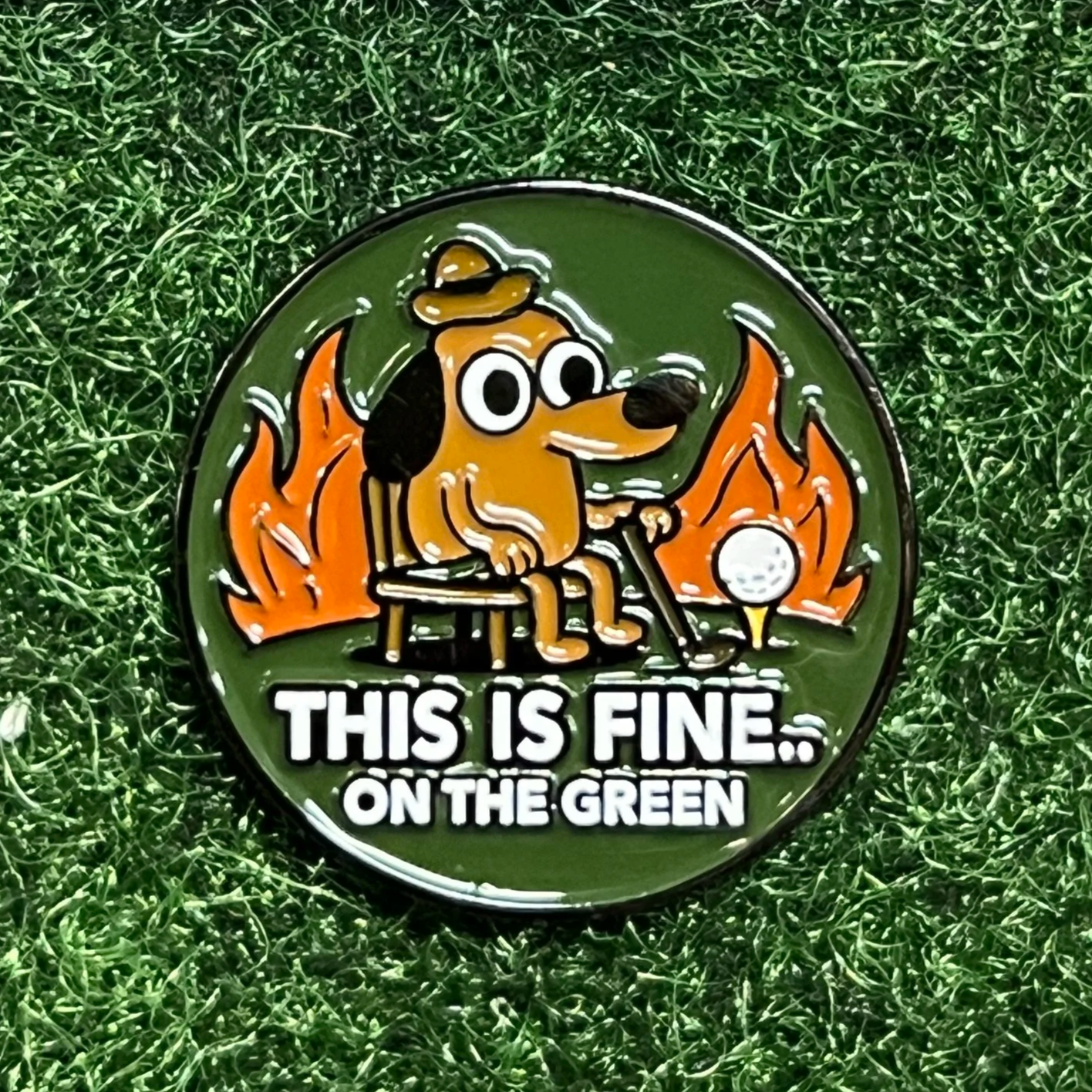 This Is Fine Ballmarker