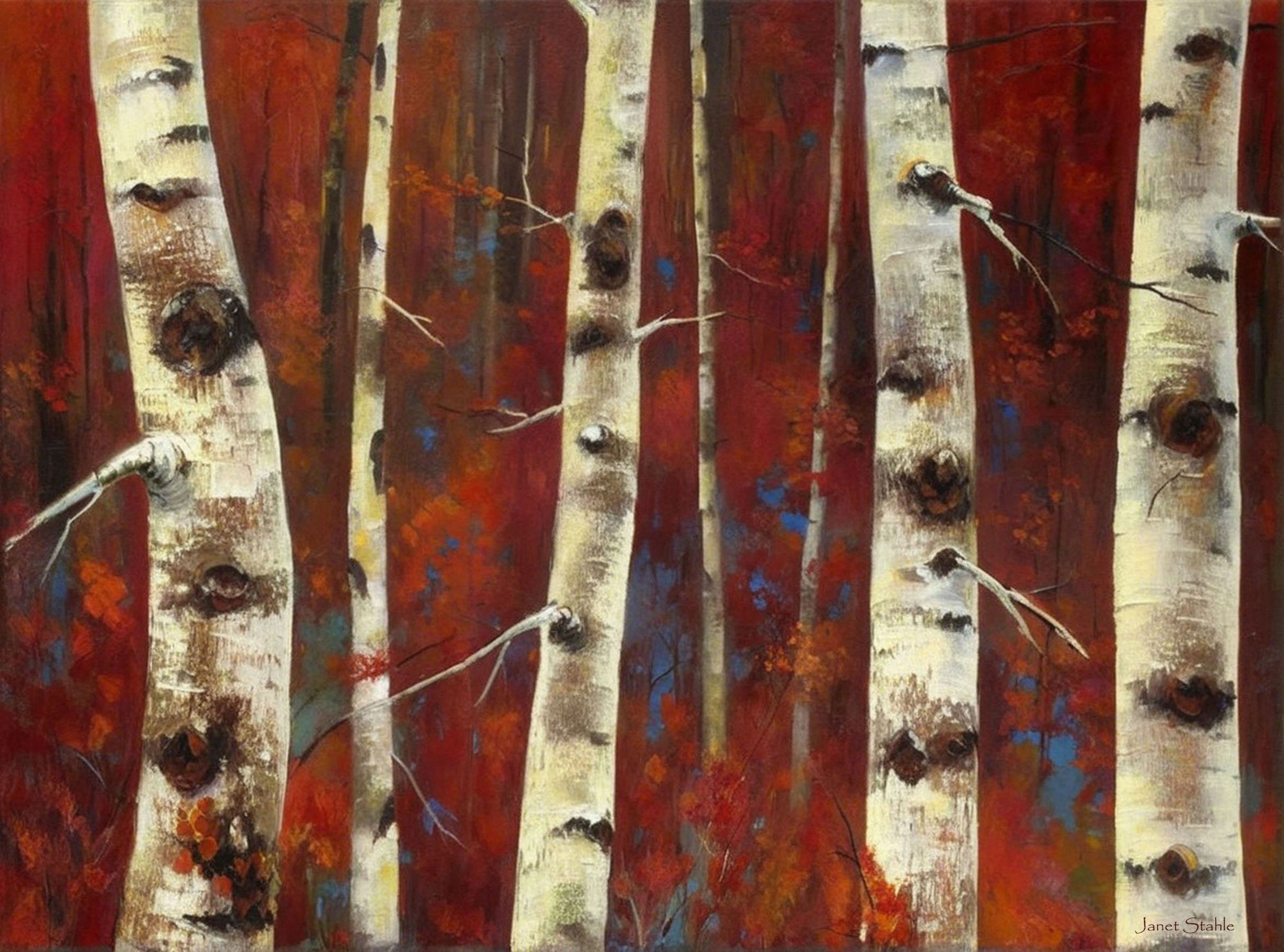 Birch Blaze - Original sold, prints available
