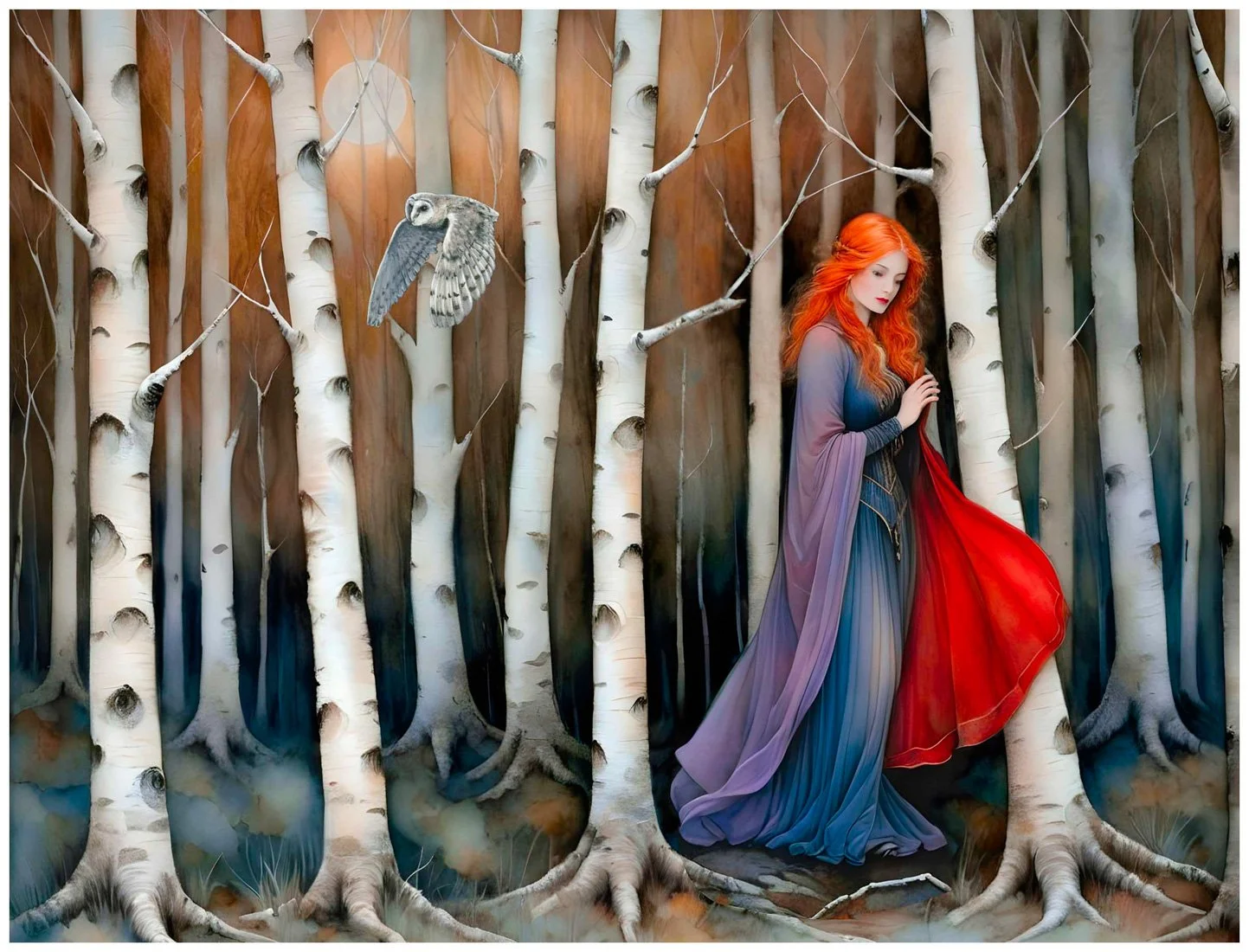 Woman in Forest