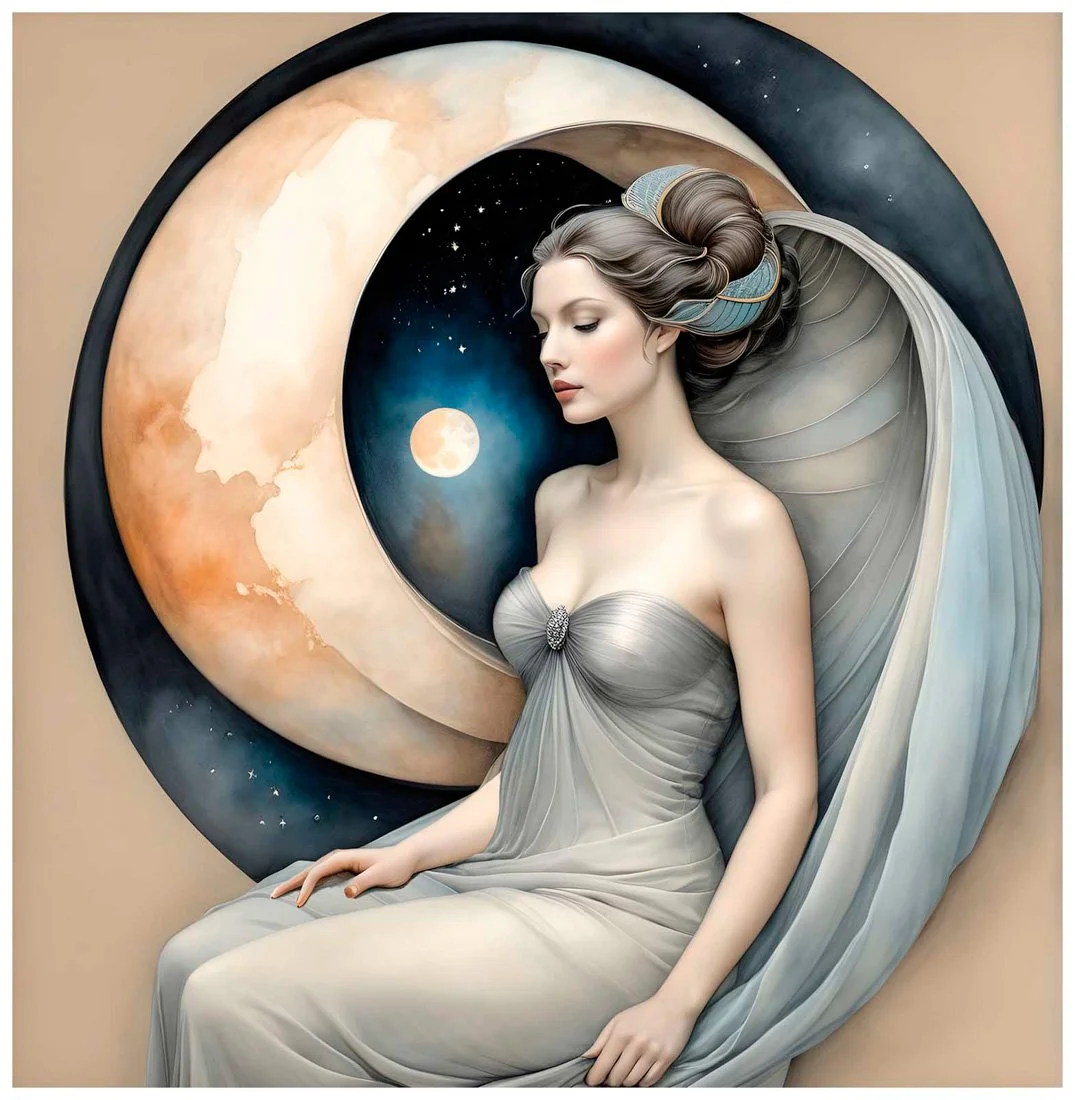 Crescent Moon Lady