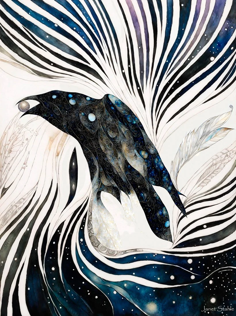 Raven with Universe