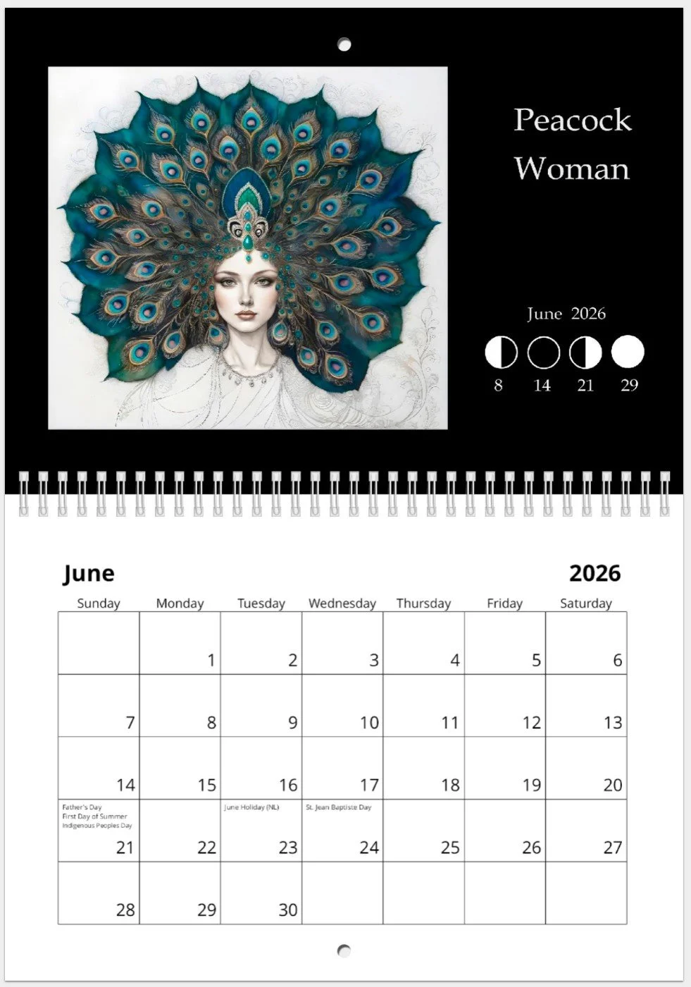 June - Peacock Woman