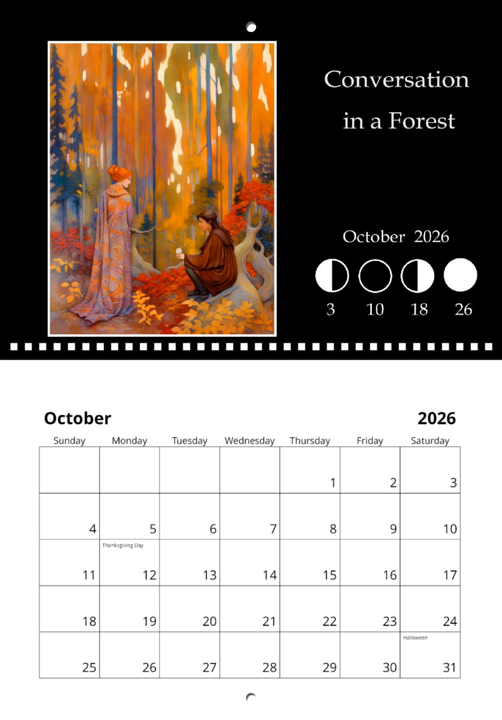 October - Conversation in a Forest