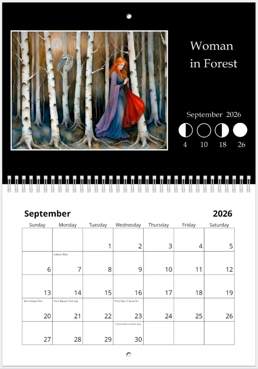 September - Woman in Forest