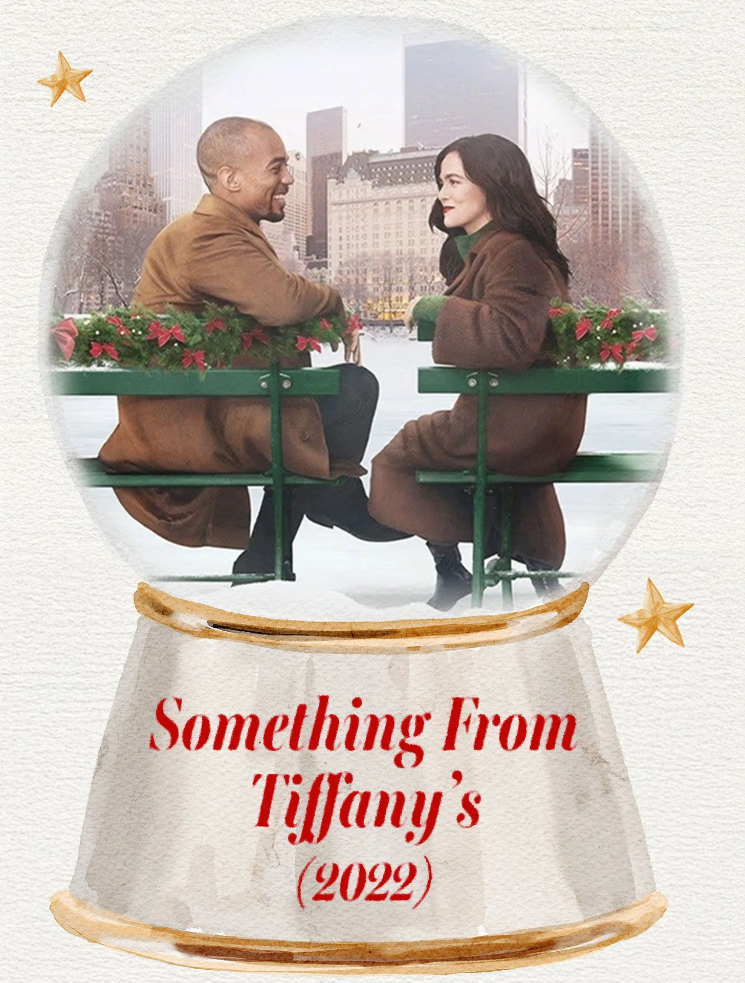 something from tiffany's movie picture inside a snow globe