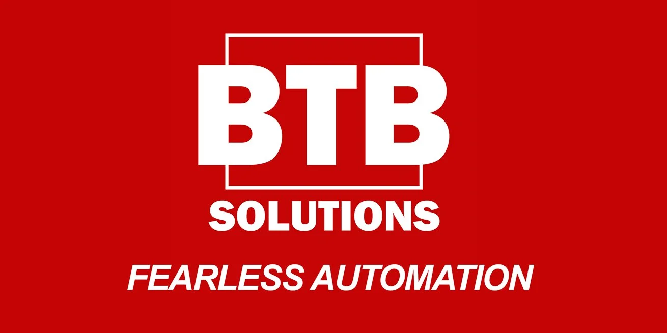 BTB Solutions logo with Fearless Automation Subheader
