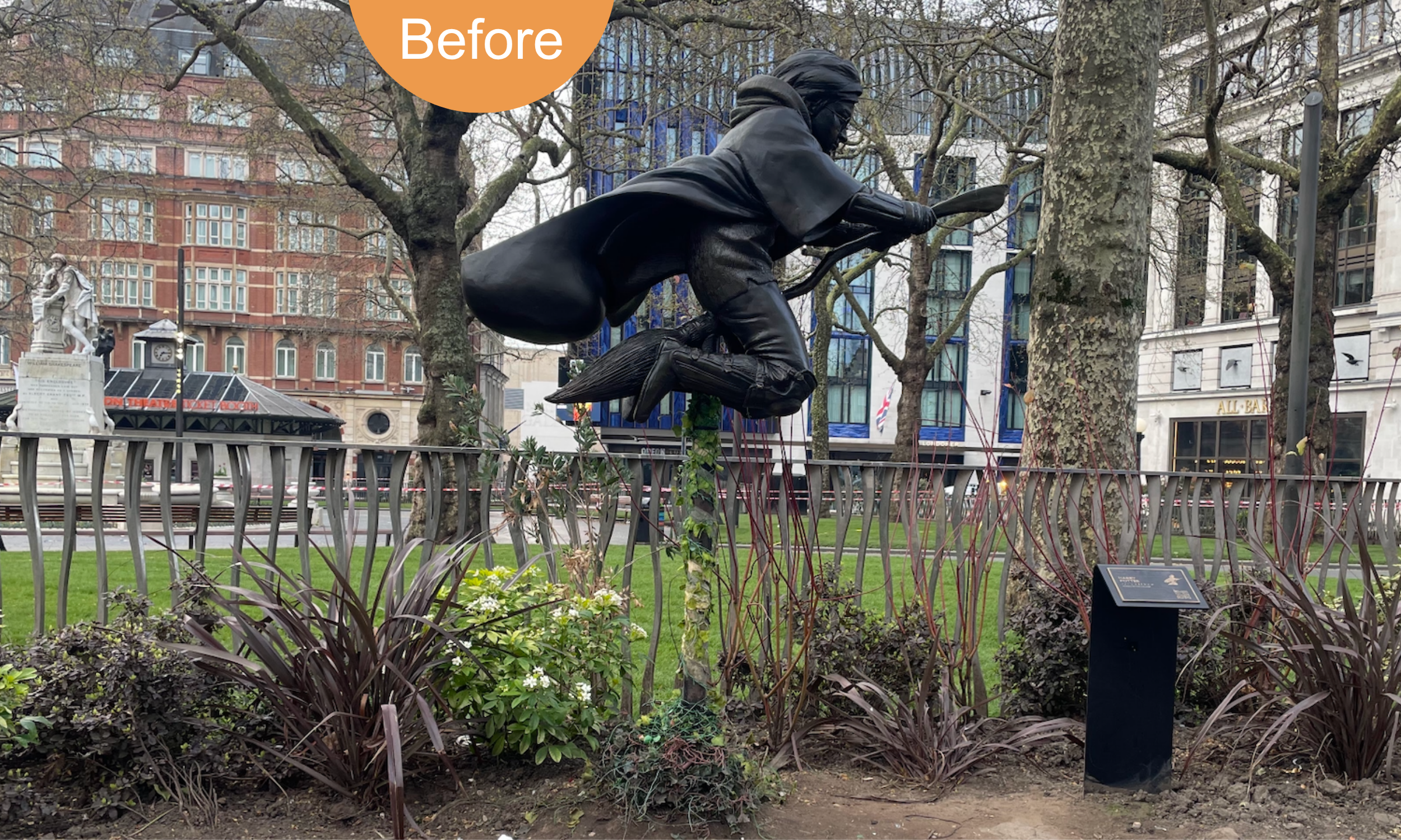 Before the promotional planting took place