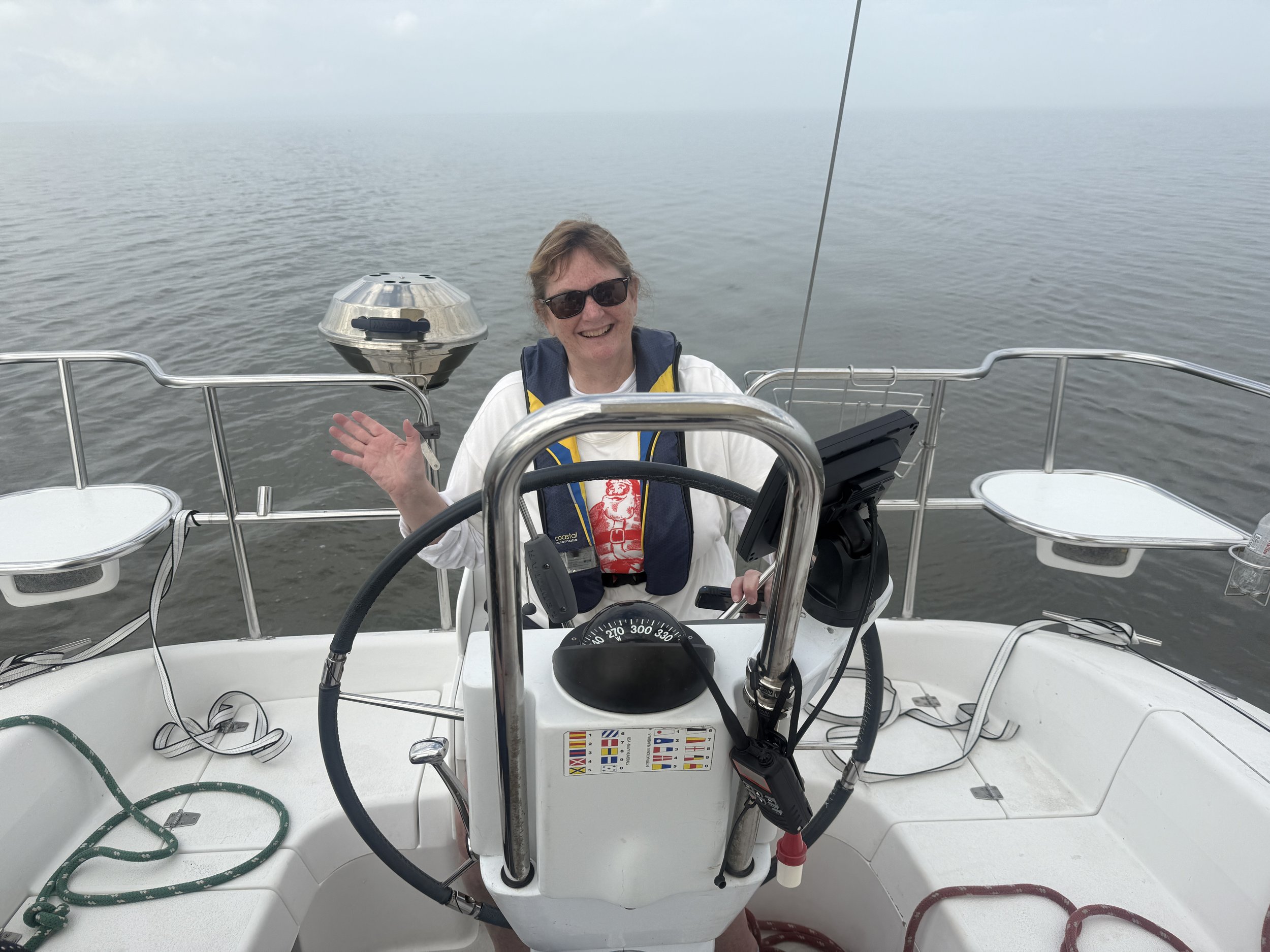Private sailing lesson on Lake Pontchartrain, New Orleans