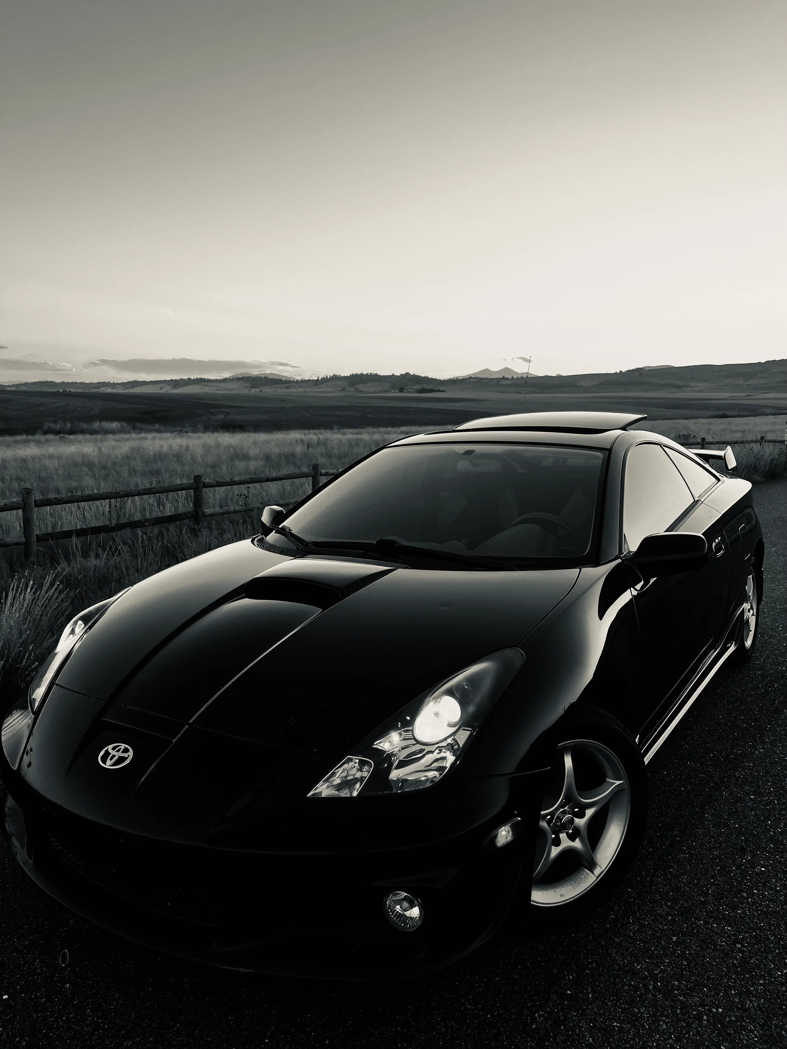 A black classic Toyota paint correction