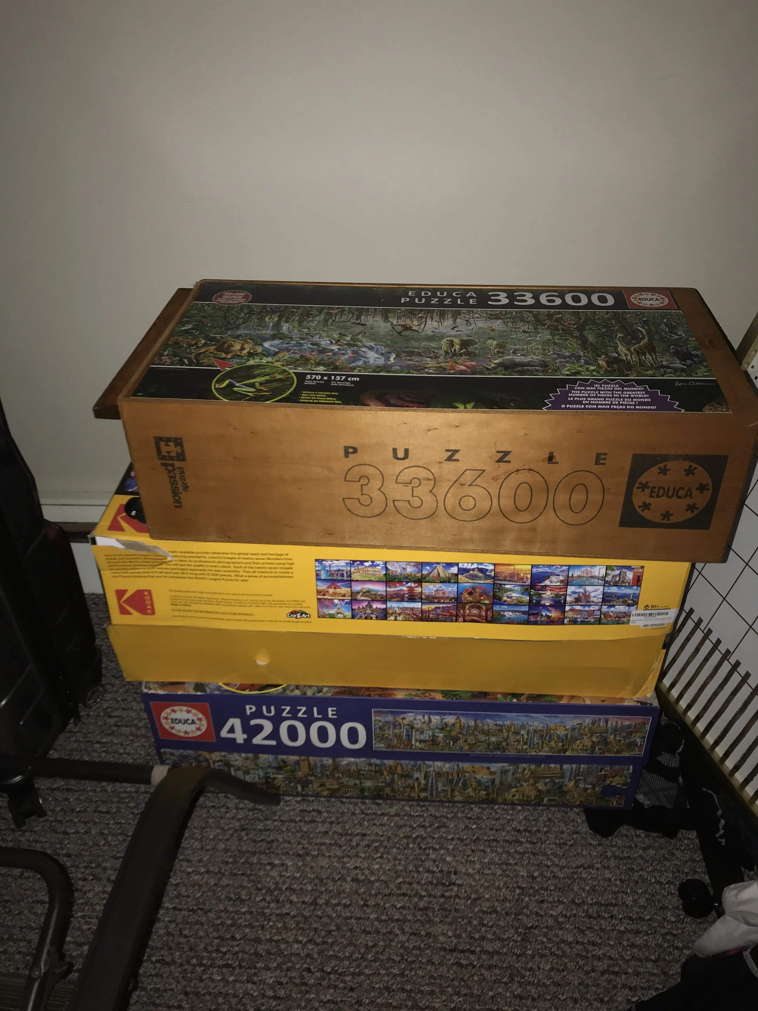 The box is the yellow one in the middle.