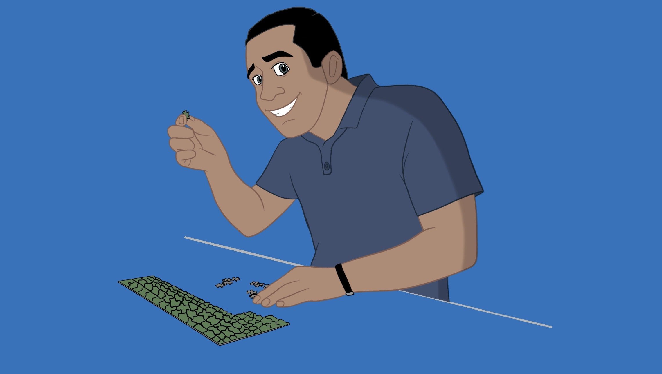 Animated, Jack Brait, cartoon, Jack Of Puzzles Logo