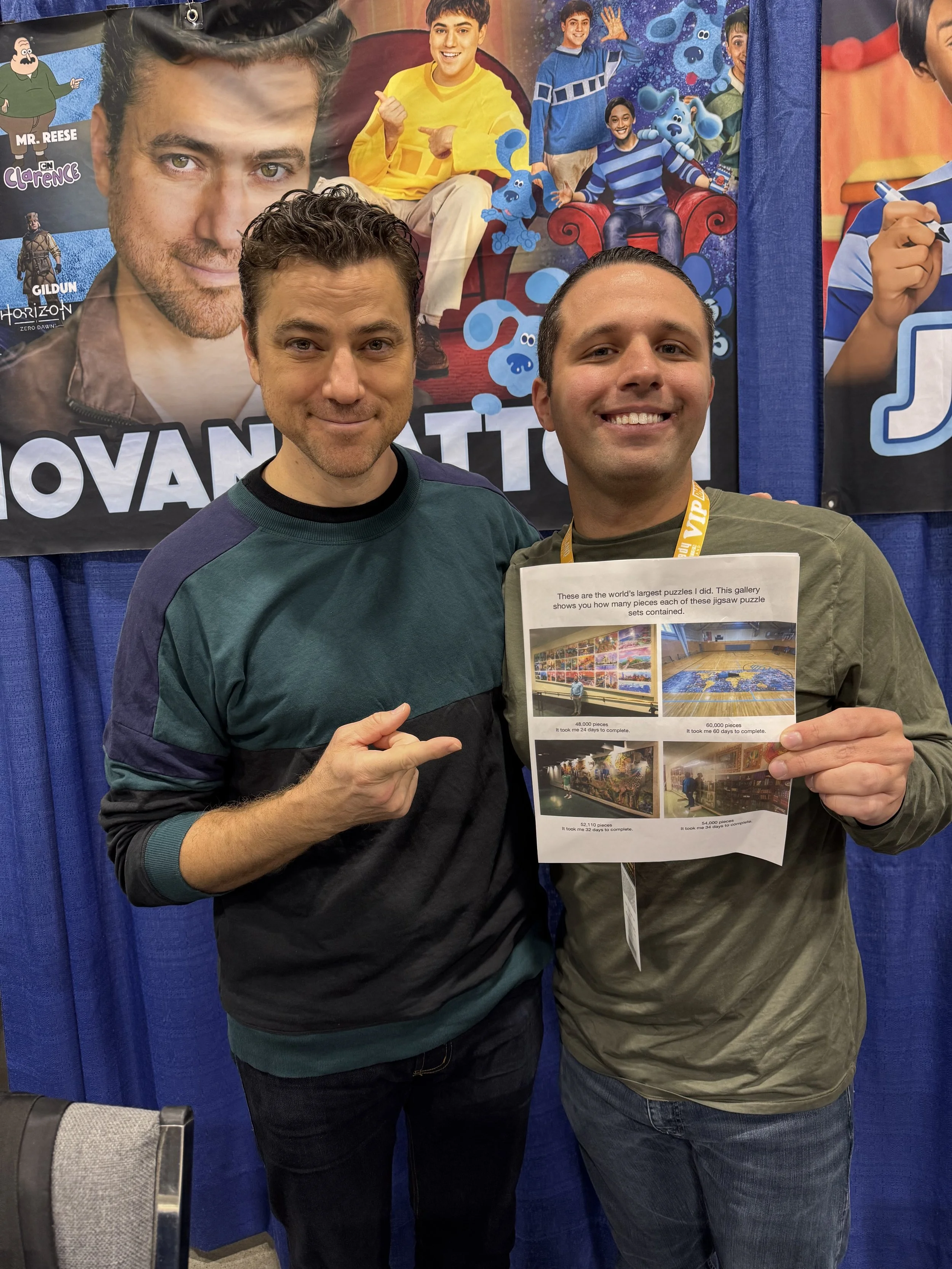 Jack Brait, aka Jack of Puzzles, meets Donovan Patton from Blue's Clues