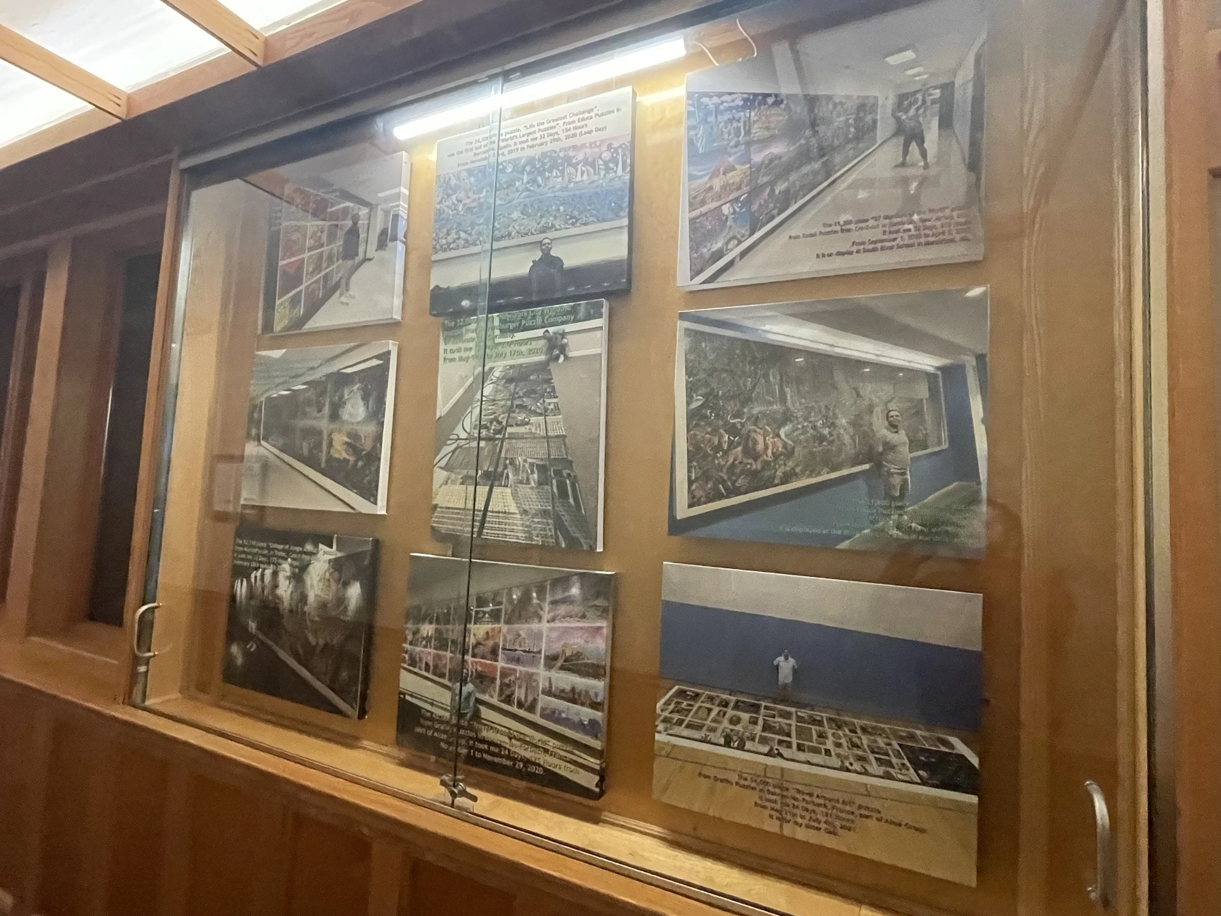 The canvas picture gallery of my puzzles located in the Mountain Club at Loon Resort at Loon Mountain in Lincoln, NH.