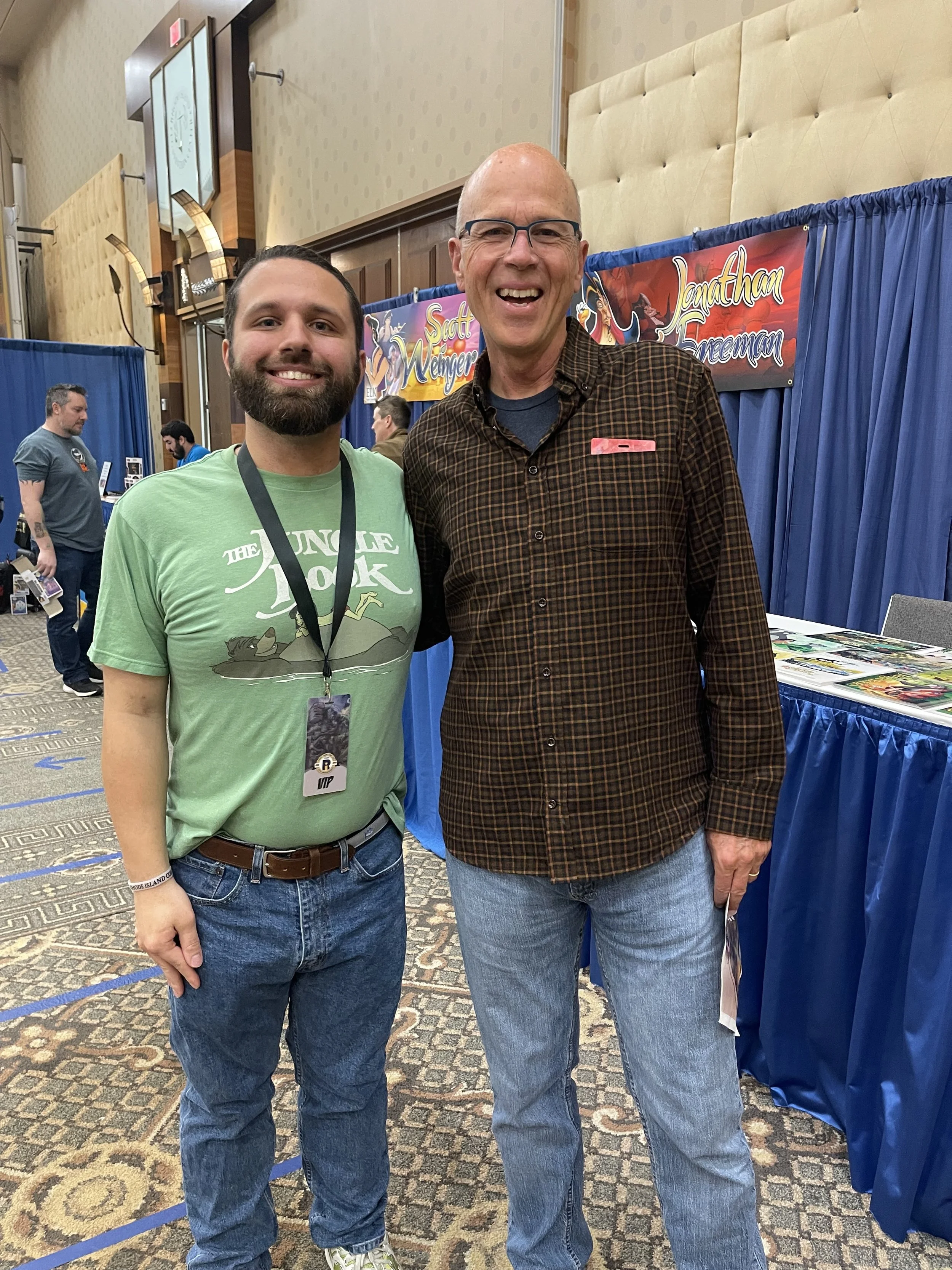 Jack Brait, aka Jack of Puzzles, meets Bruce Reitherman
