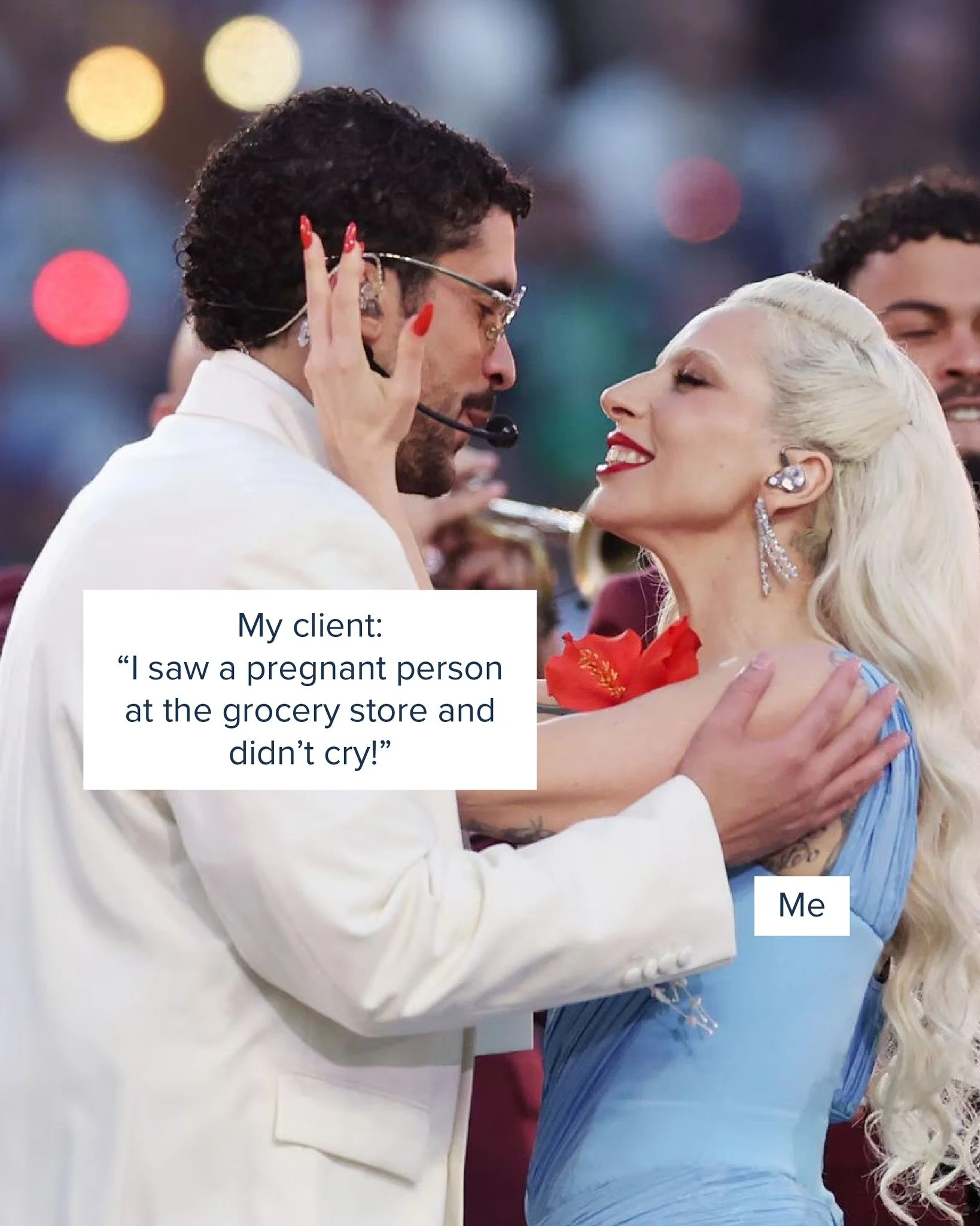 @badbunnypr &amp; @ladygaga, but make it therapy

#virtualtherapy #fertilitytherapy #ontariotherapist #infertilitysupport