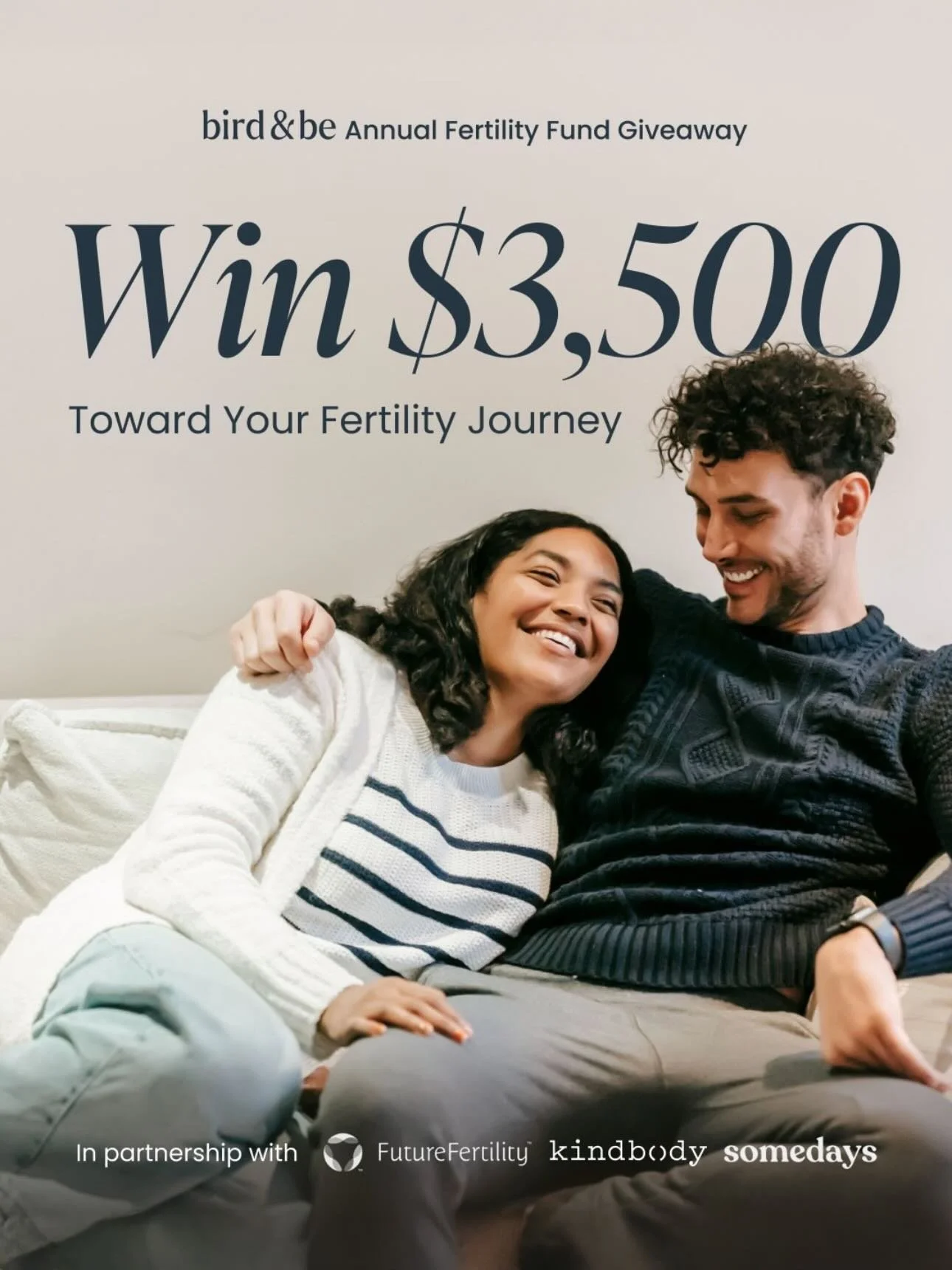 Fertility treatments are EXPENSIVE. So when our friends at @birdbeco do something like this, we want to make sure you know about it!

They&rsquo;re giving away $3,500 USD toward fertility care to not just one, but TWO families! Plus three months of s