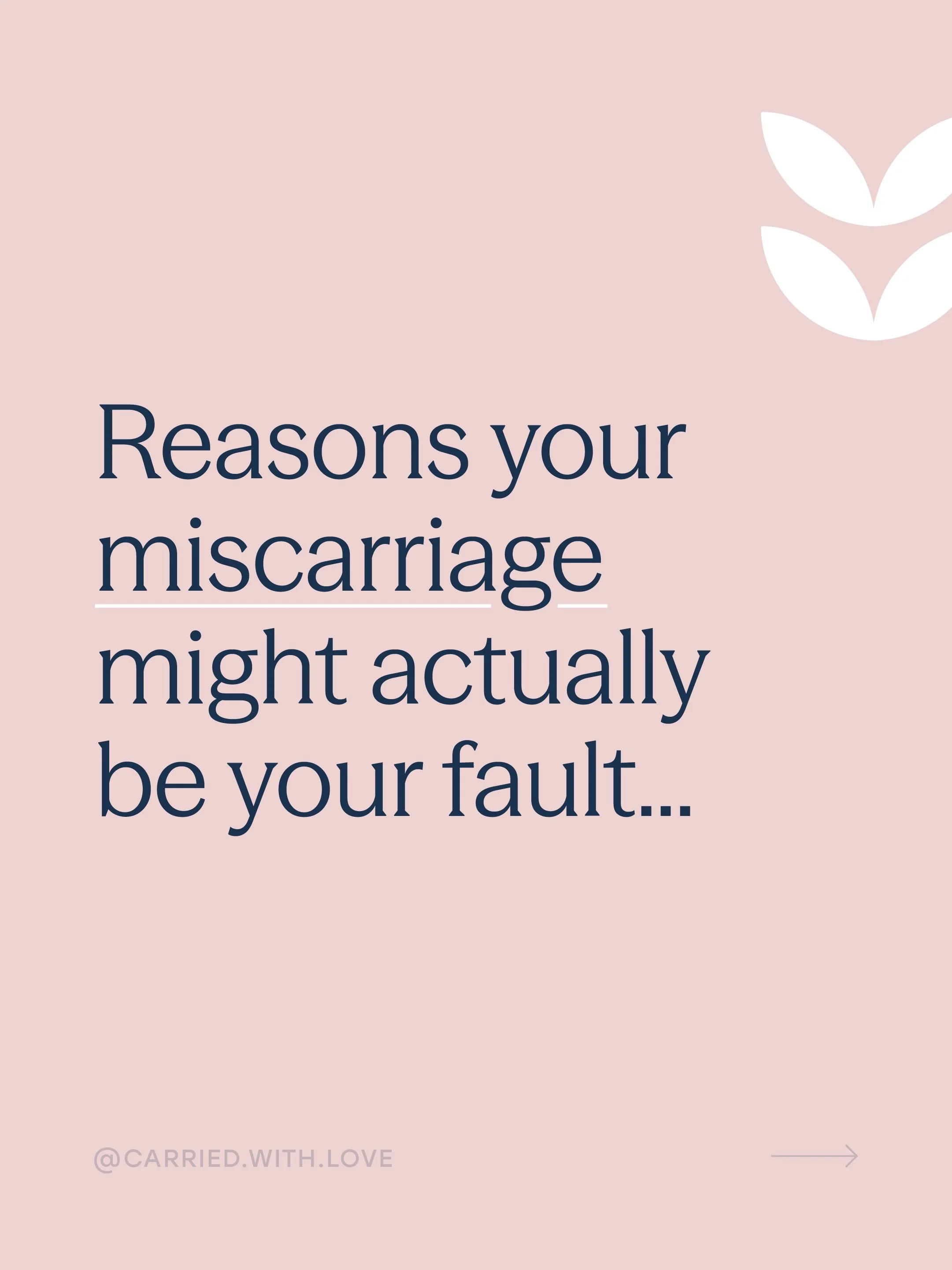 SPOILER ALERT ⬇️
It wasn&rsquo;t your fault.
It wasn&rsquo;t because you told people too early. Or because you took that workout class, had your coffee, or your shower was too hot.
I know you&rsquo;re looking for something to blame. When something th