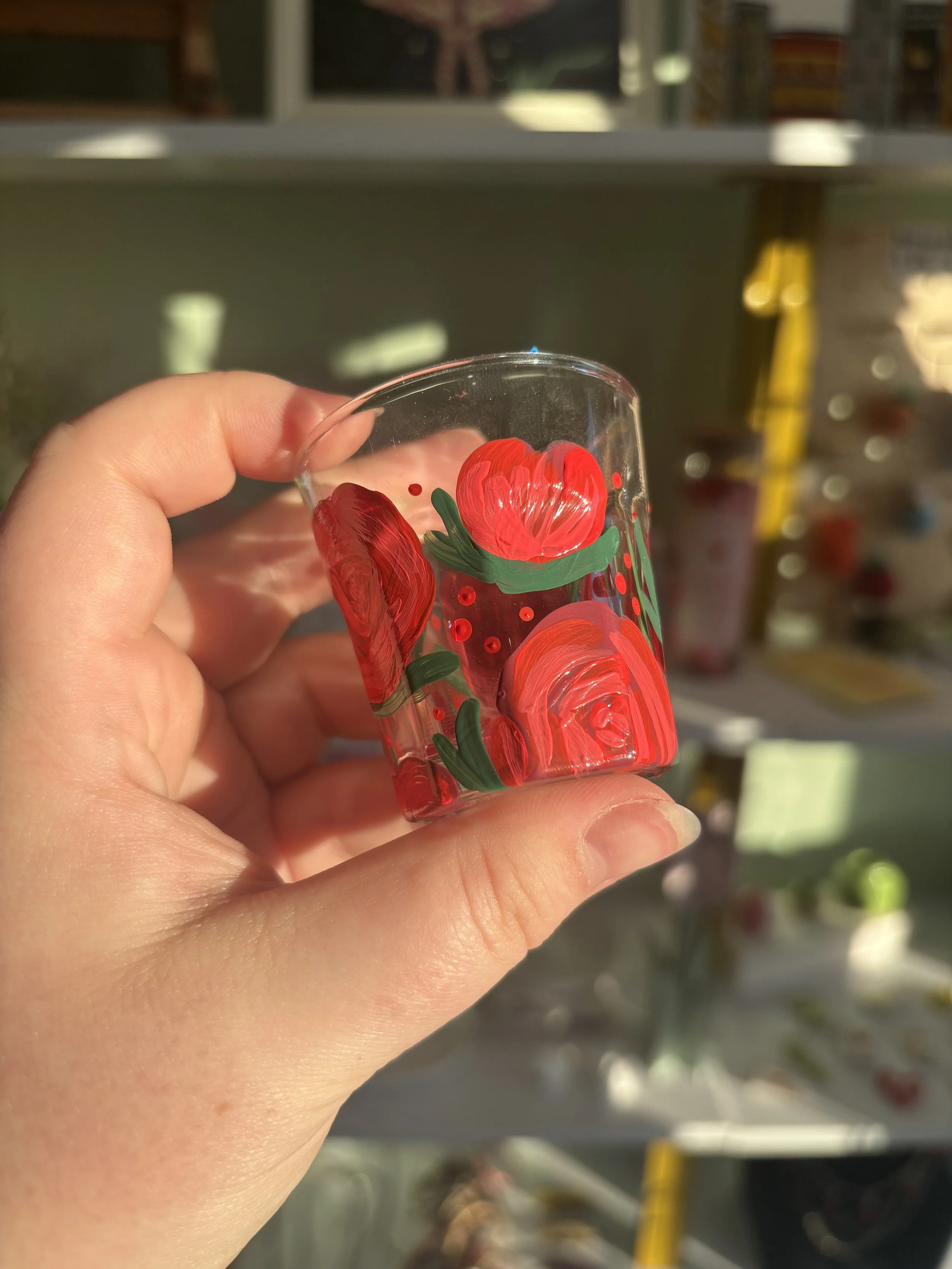 Painted Shot Glass