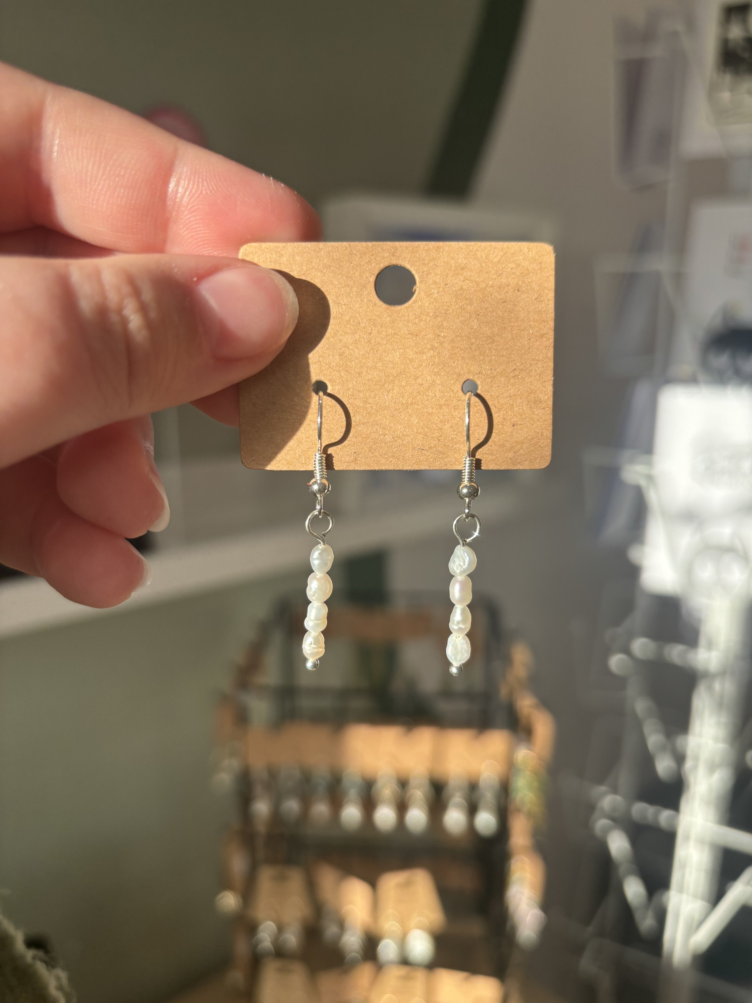 Micro Pearl Stack Earrings