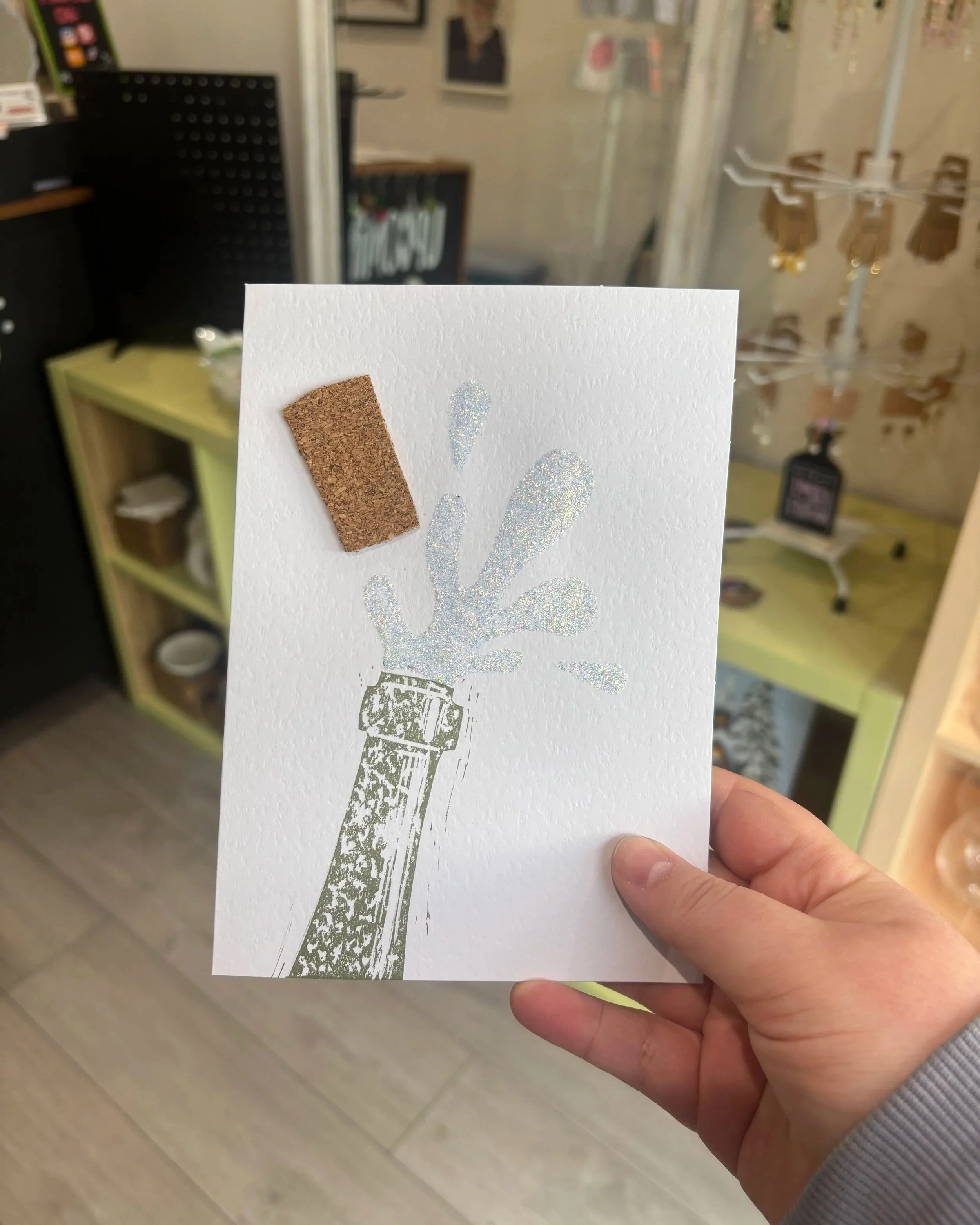 'Pop the Bottle' Card