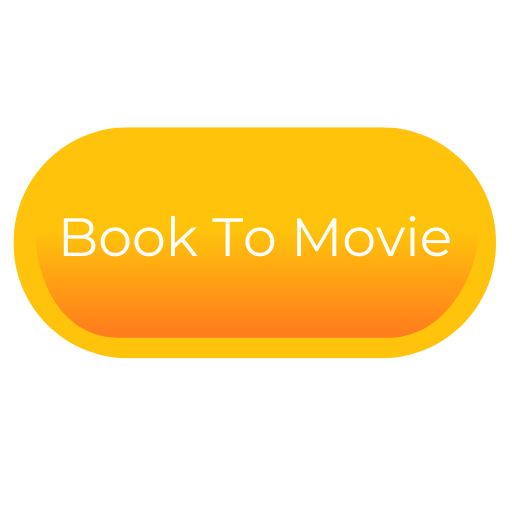 Yellow button with orange gradient, labeled "Book To Movie" in white text.