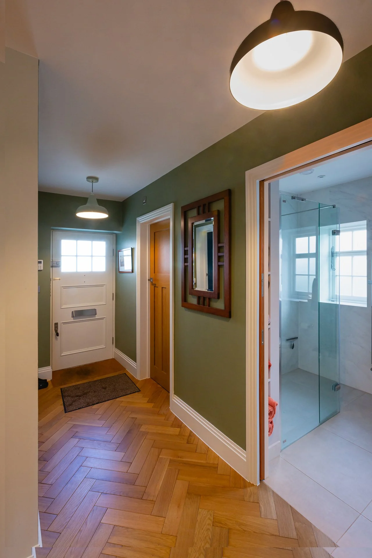 Woodblock floor Entrance Hall
