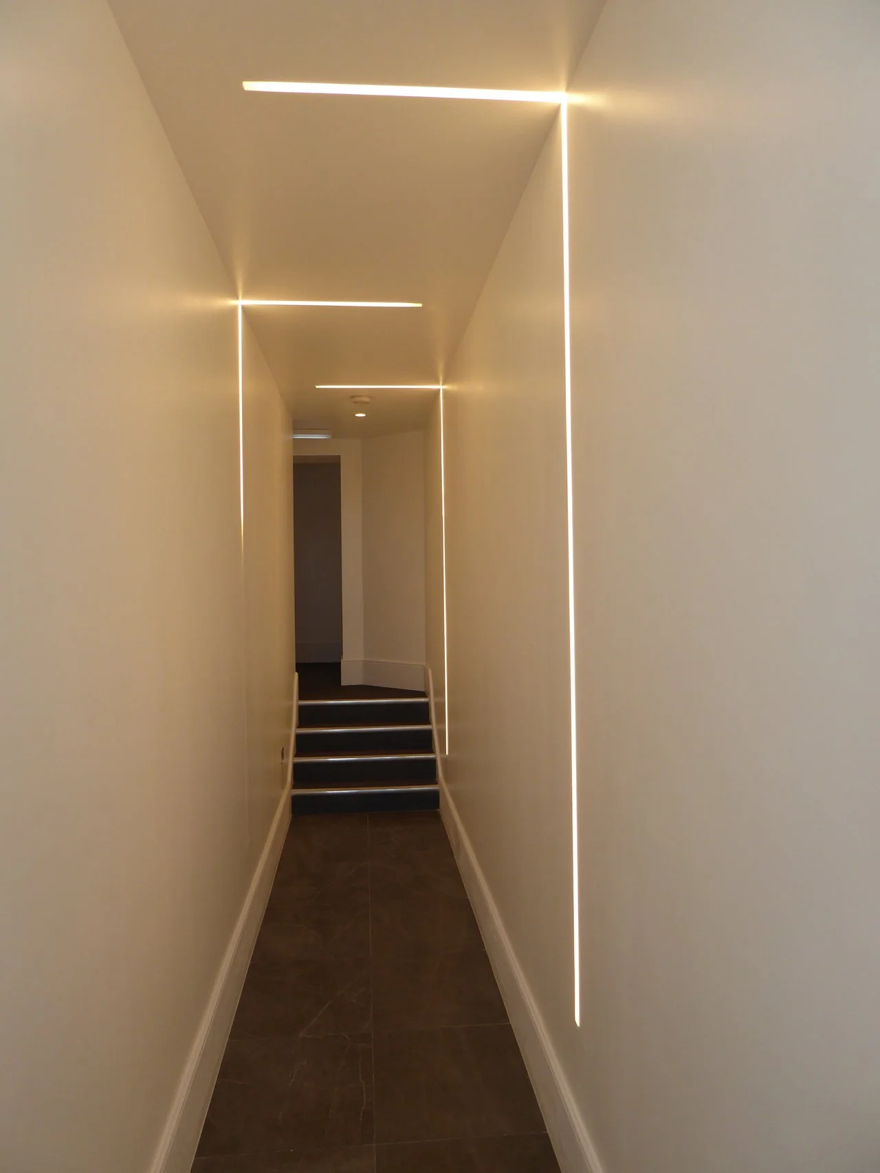 New entrance corridor to upper floor flats