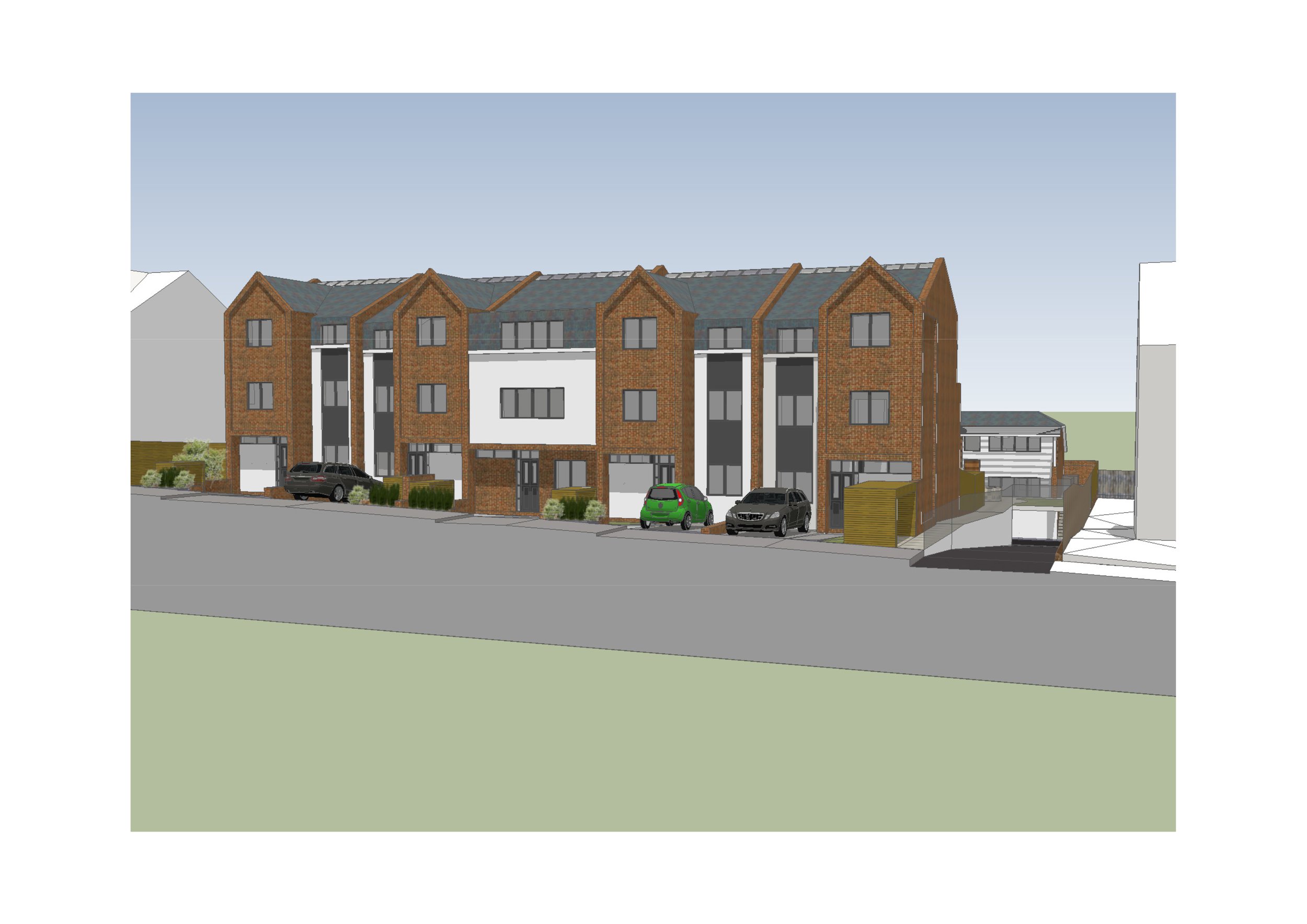Street view of Townhouses