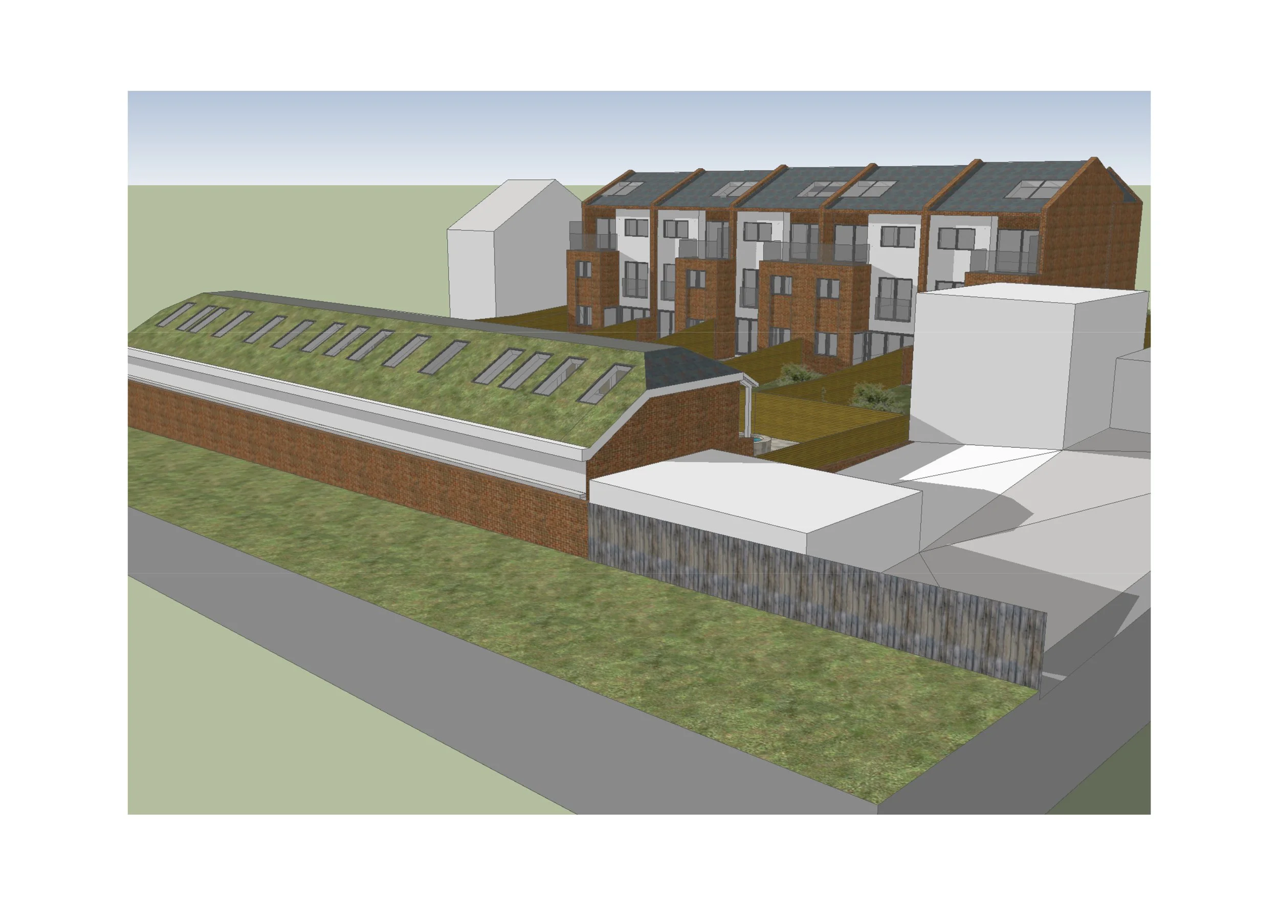 3D view looking south-east