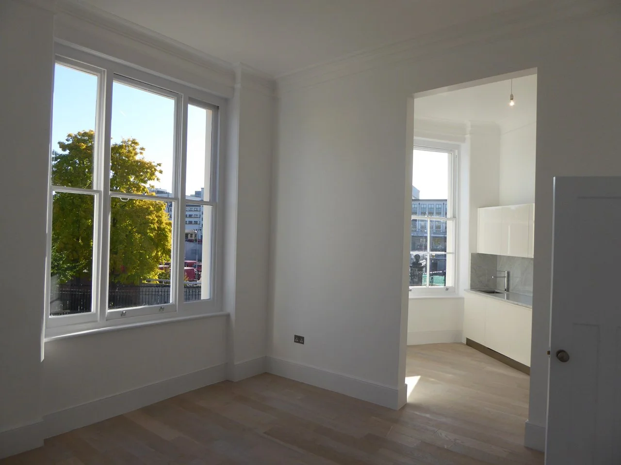 Original sash windows were overhauled.