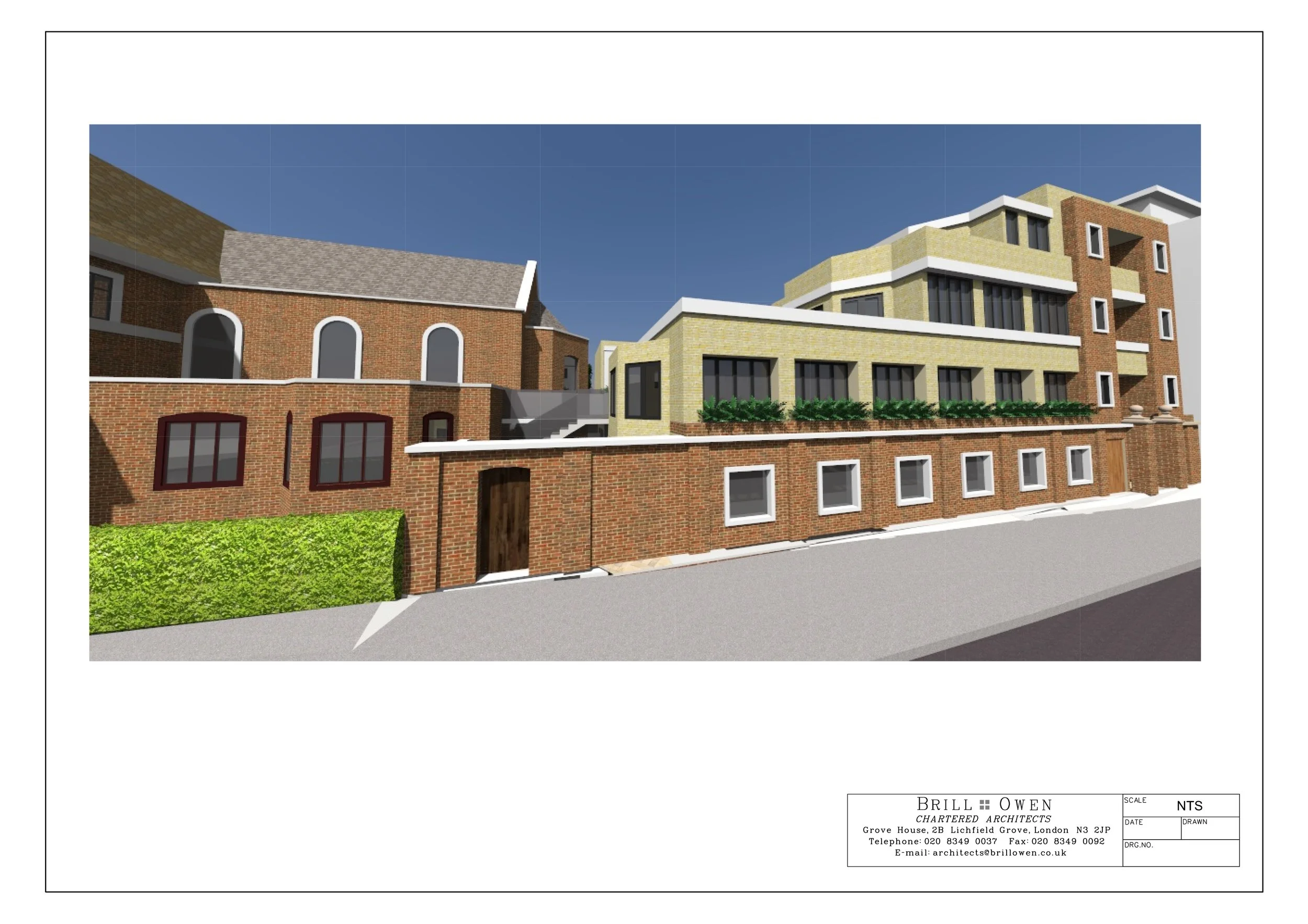 Street view of new entrance.