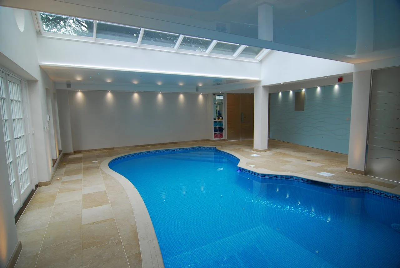 New pool enclosure with rubber ceiling