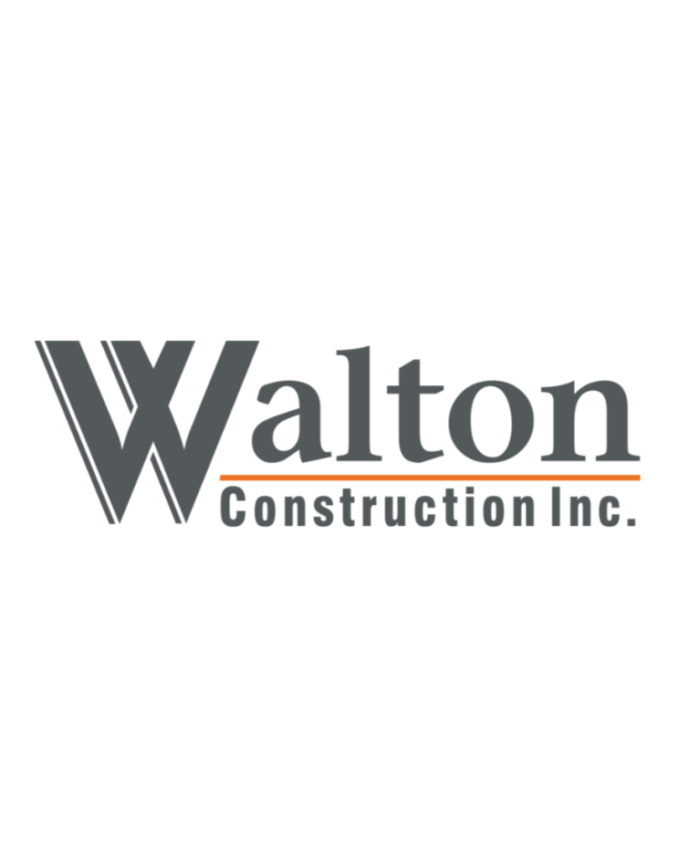 Logo for Walton Construction Inc. with a stylized 'W' and the company name.