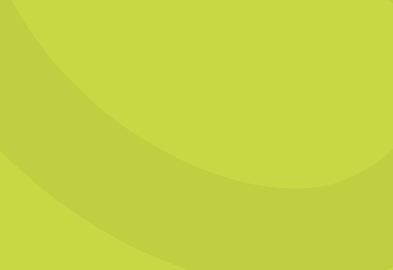 A minimalist abstract design with curved shapes in shades of green.