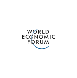 Logo of the World Economic Forum featuring a circular arrow and the organization's name.