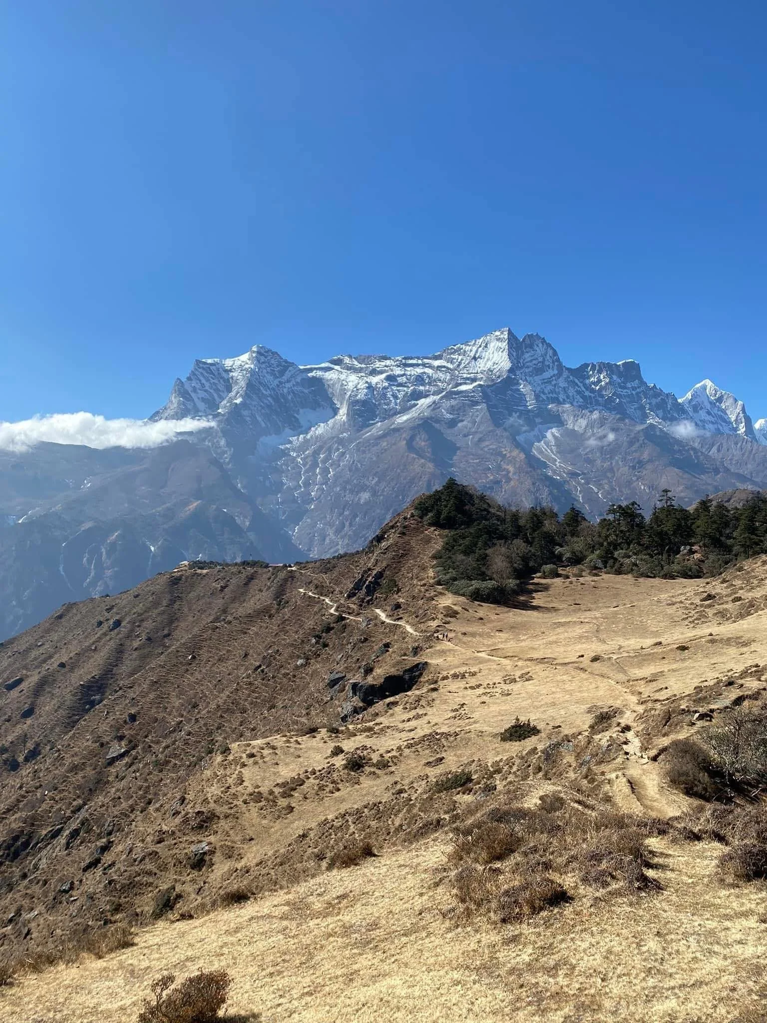 The hospital in Kathmandu gave us an afternoon. The Himalayas in Nepal gave me a temple. With a diagnosis pending for my father, I walked this trail not as a hiker, but as a daughter, sending a prayer from the closest place I knew to home.
