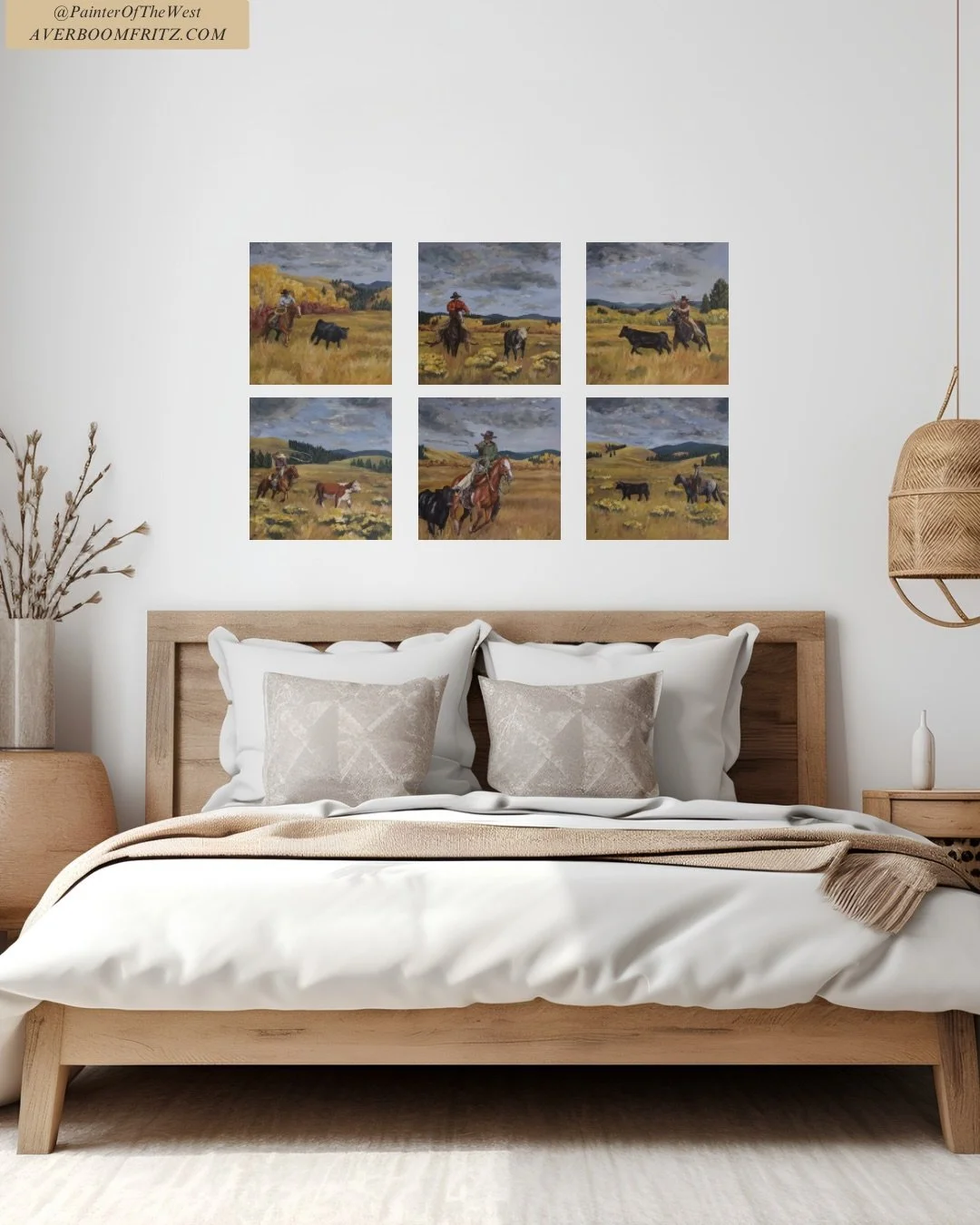 Warm earth tones, rustic calm, and the spirit of the cowboy&mdash; art with backbone.
All originals on sale now, because originals hit differently in a world full of replicas.
DM for more info.