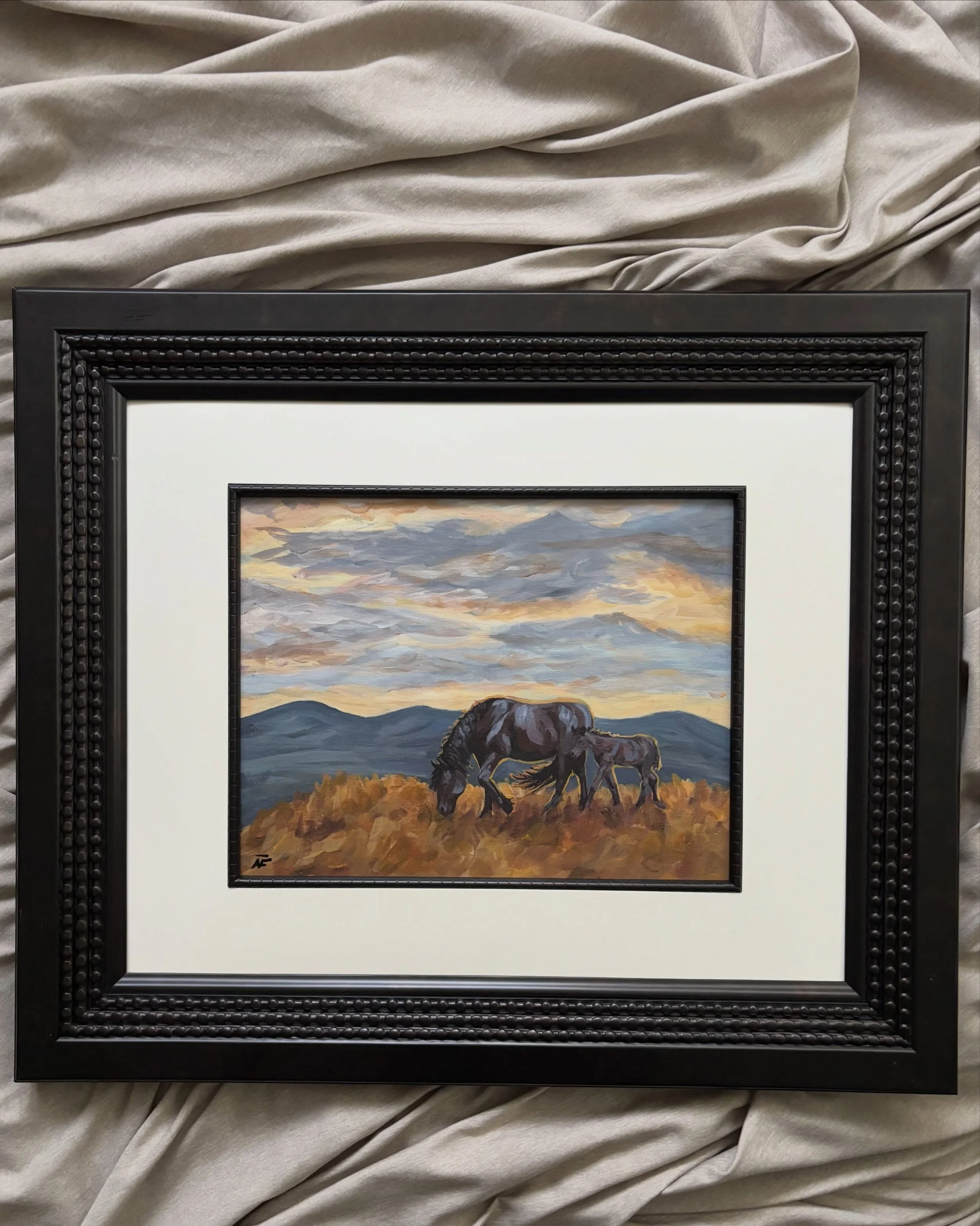 &lsquo;Born and Raised&rsquo;
Some lessons can&rsquo;t be taught&mdash;they&rsquo;re learned by staying close.

A mare and foal move through the autumn grass beneath an evening sky, a quiet reminder that the land shapes us long before we realize it.
