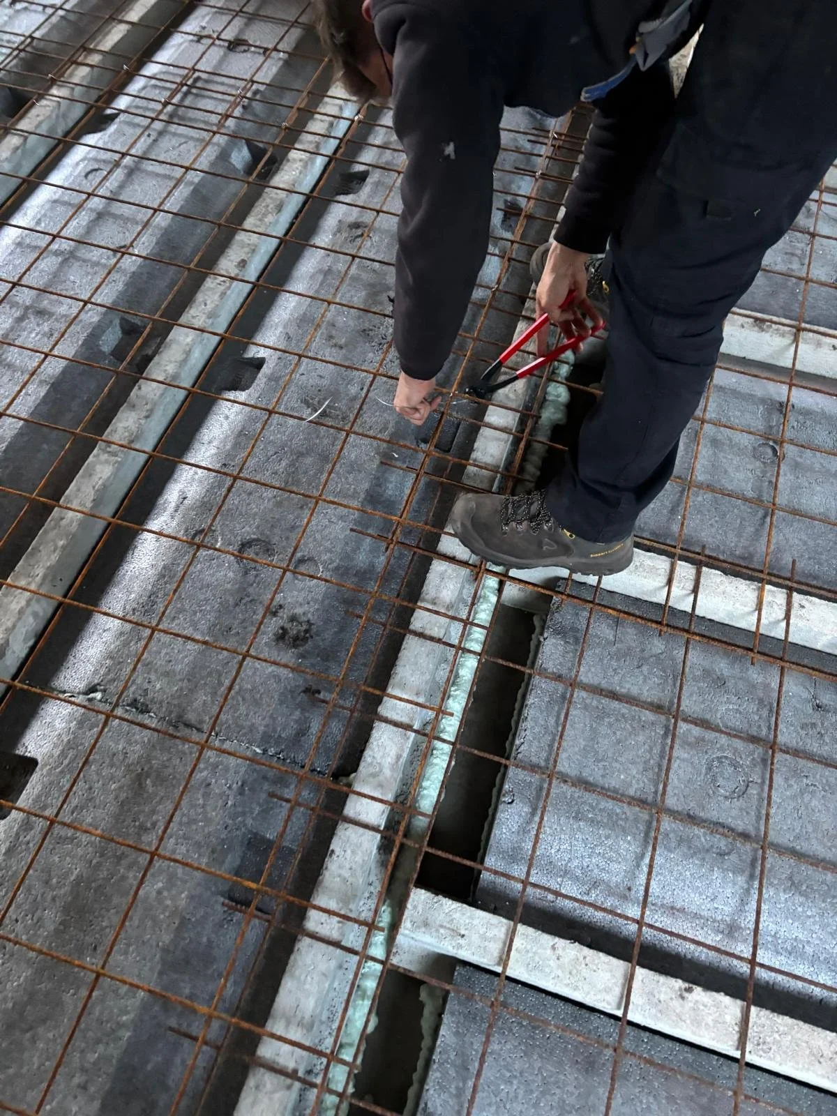 Betonnetten vlechten