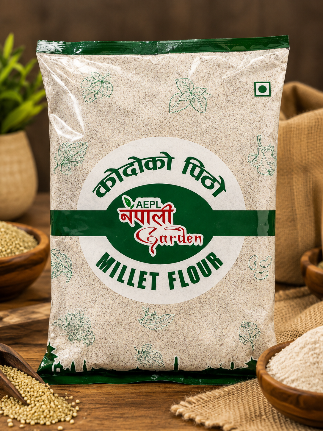Kodo Pitho-कोदोको पीठो-1Kg by Nepali Garden
